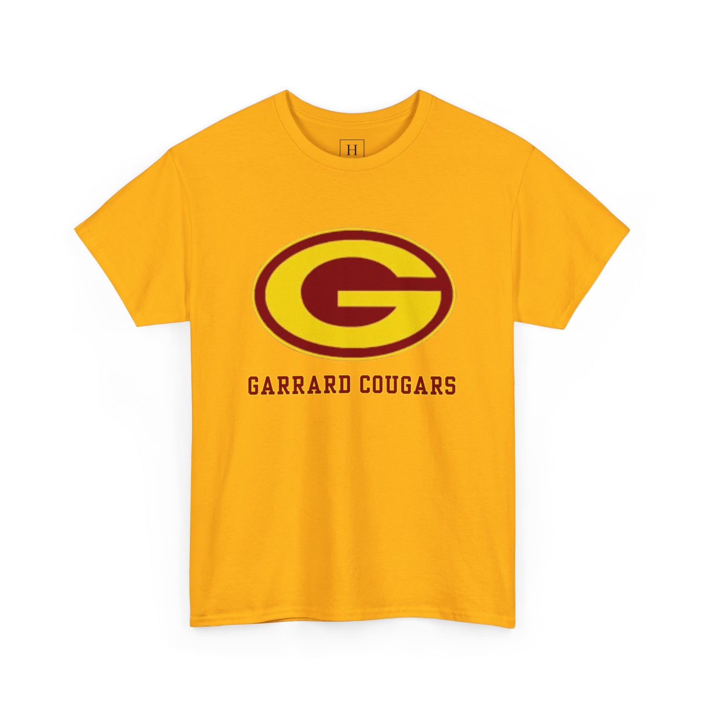 Gold (G) Garrard Middle Cougars T-Shirt (Front Only)