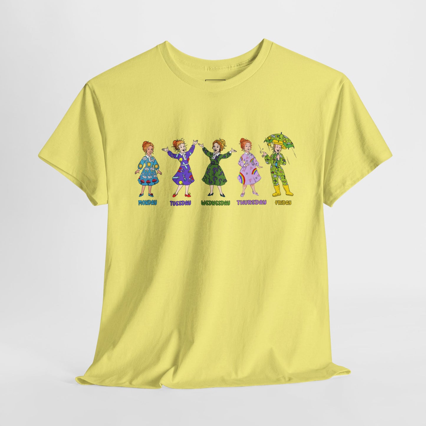 Monday-Friday Ms. Frizzle Teacher T-Shirt