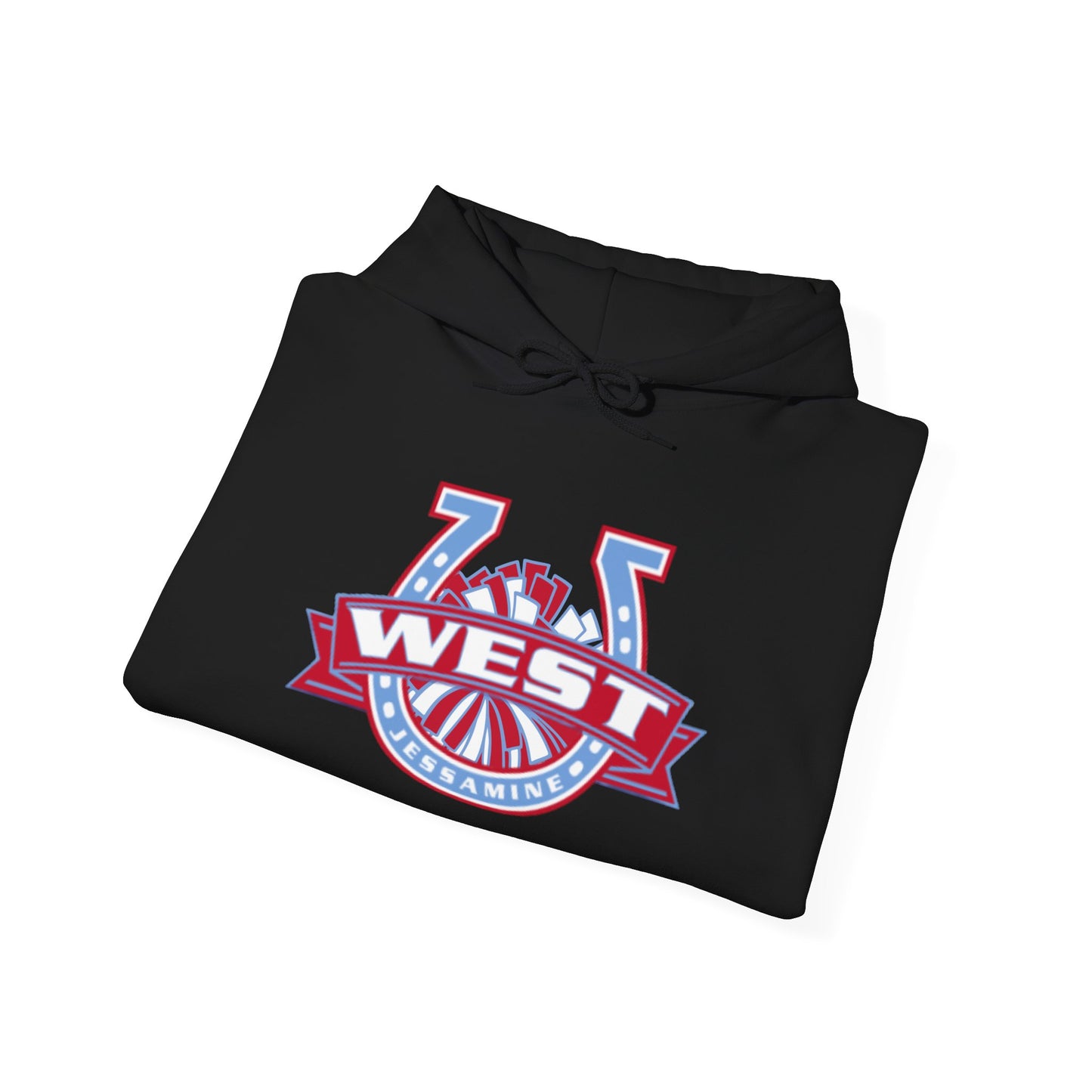 West Jessamine Horseshoe Logo w/ Pom - Cheerleading - Unisex Hoodie