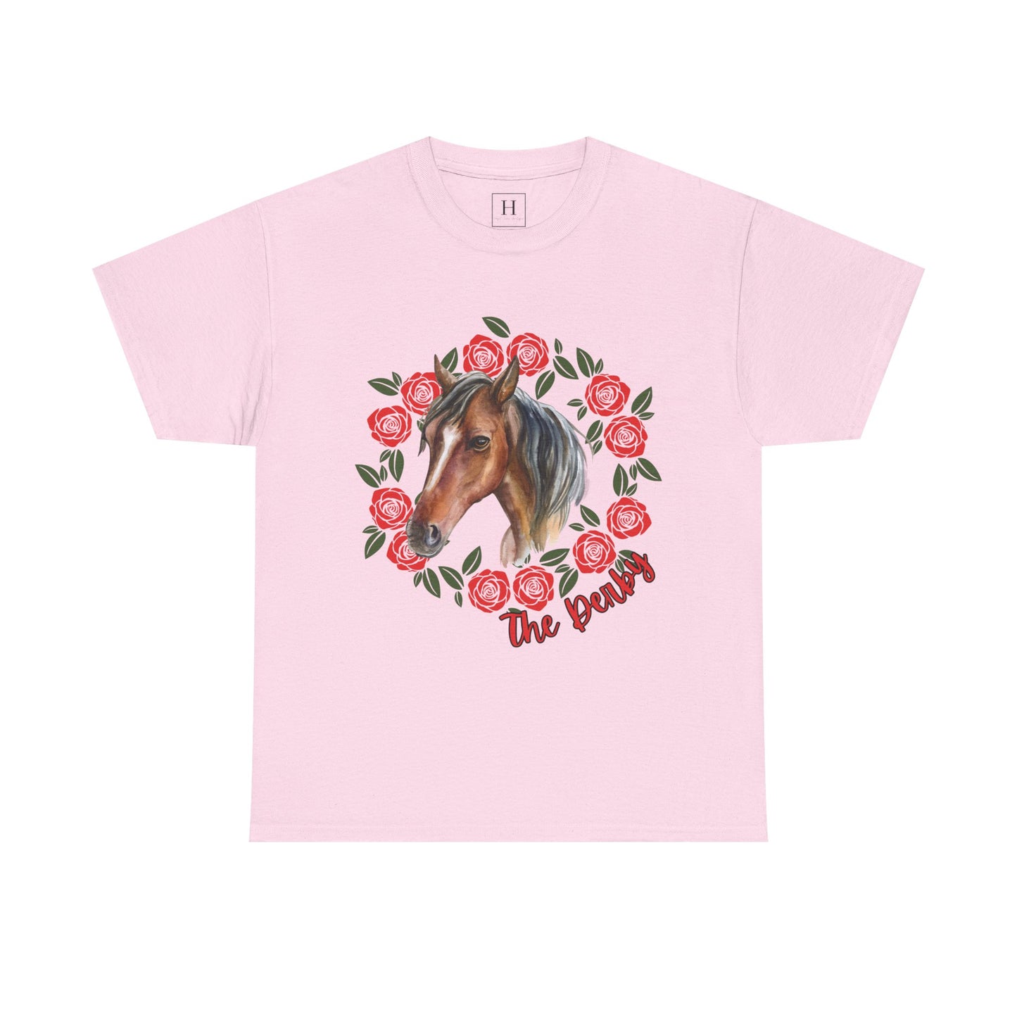 The Derby Horse & Rose Tee