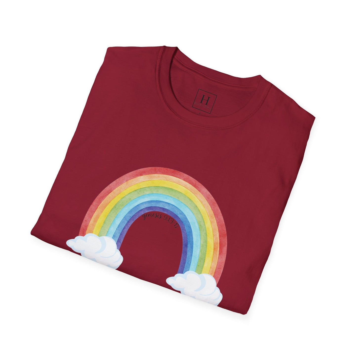 Rainbow God's Promise Genesis 13 Christian T-shirt