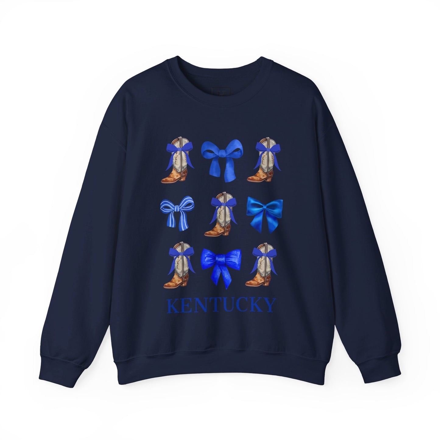 Kentucky Wildcats Coquette Cowgirl Boots & Bows Sweater