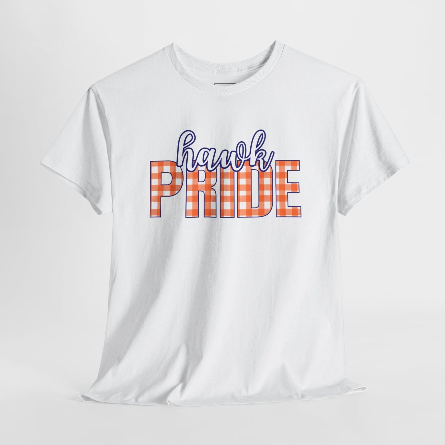 Hawk Orange Plaid Pride T-Shirt