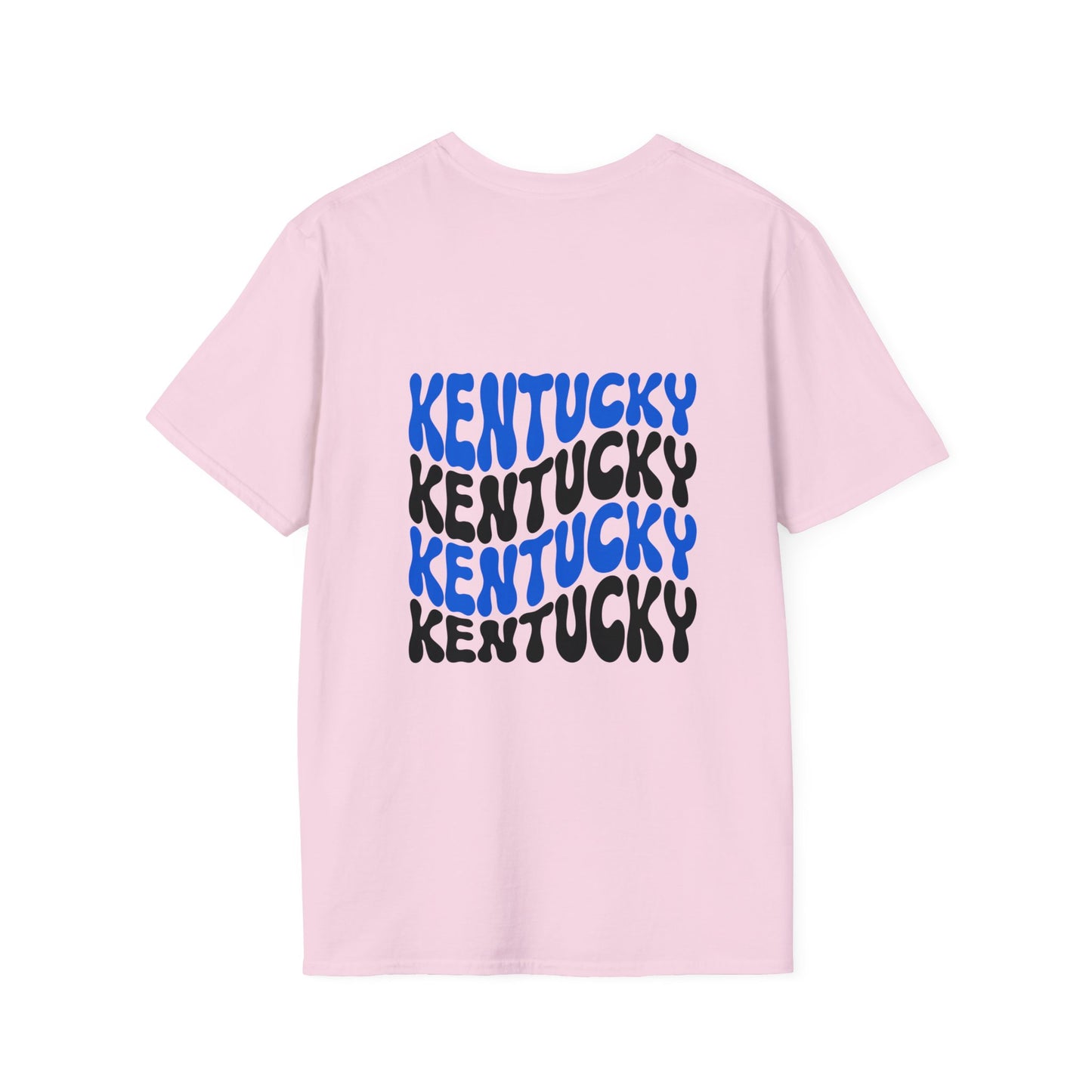 Kentucky KY UK Blue Jersey Short Sleeve Tee (front and back)