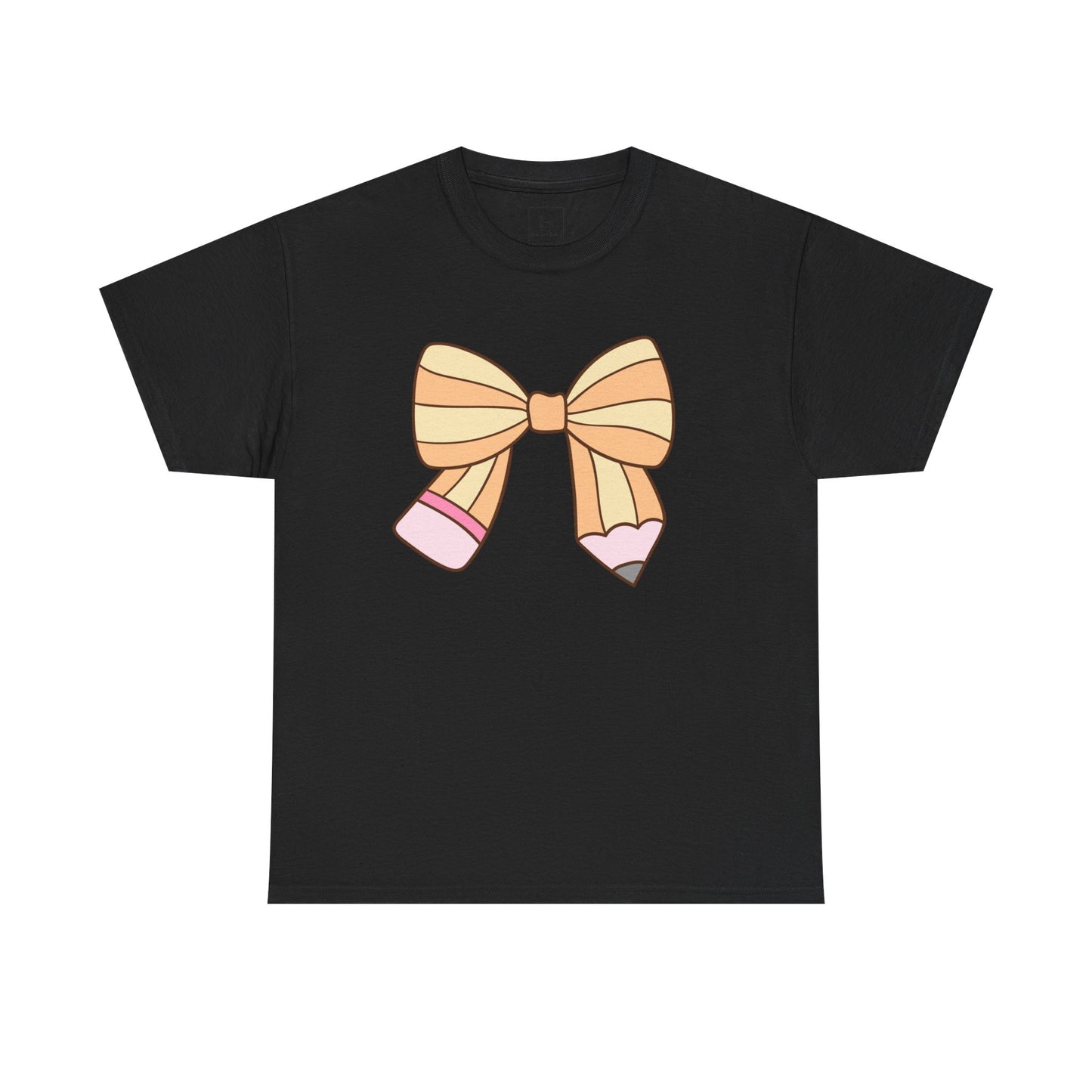 Teacher Pencil Bow Tee
