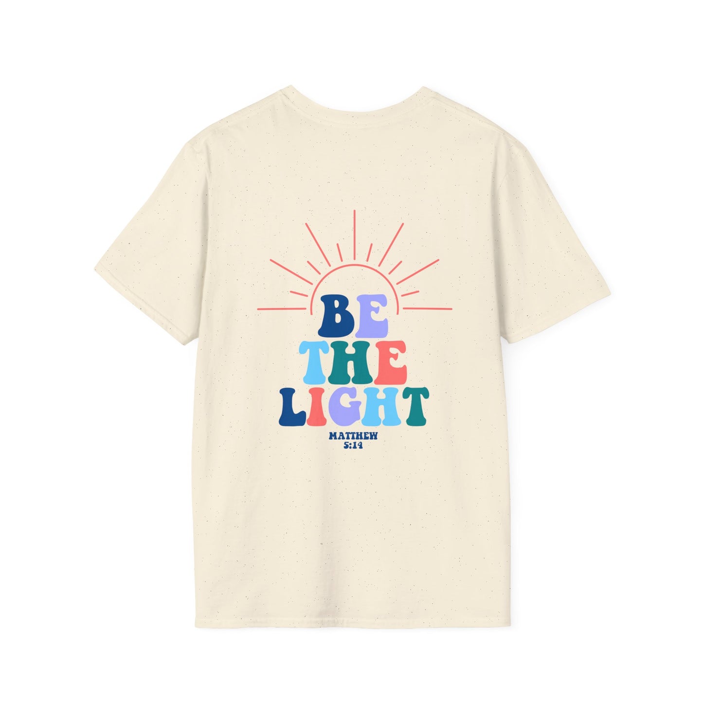 be the light christian bible blue (front and back)