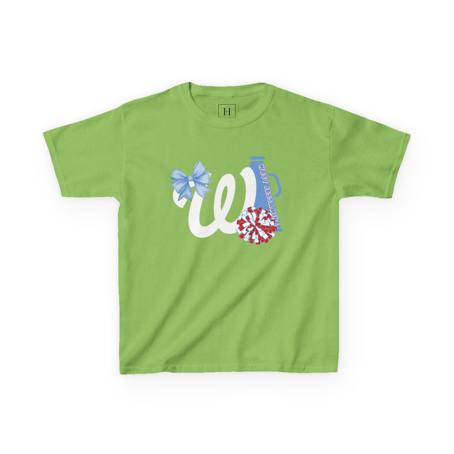 YOUTH -- West Jessamine Cheer Bow, Megaphone & Poms - Unisex Shirt