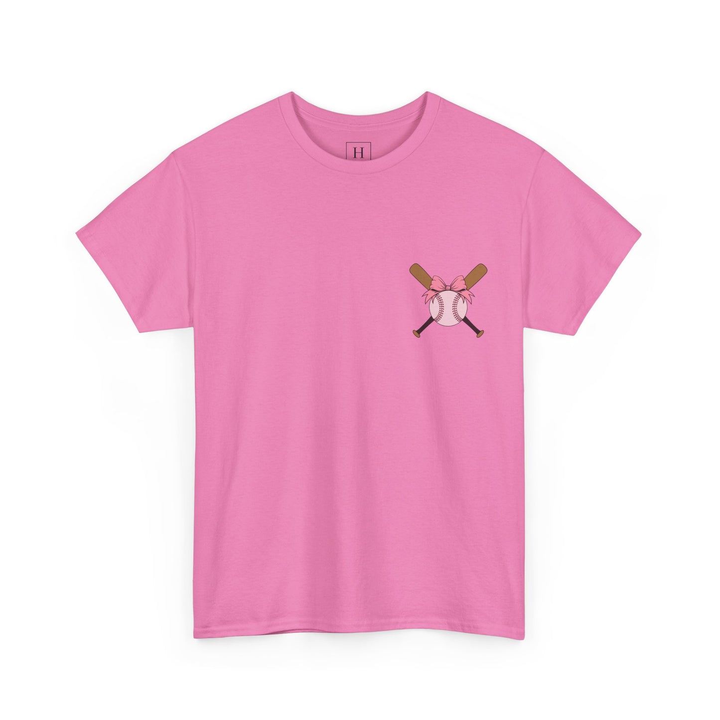 Softball/Baseball Sport Tee (Front & Back) - Unisex Heavy Cotton
