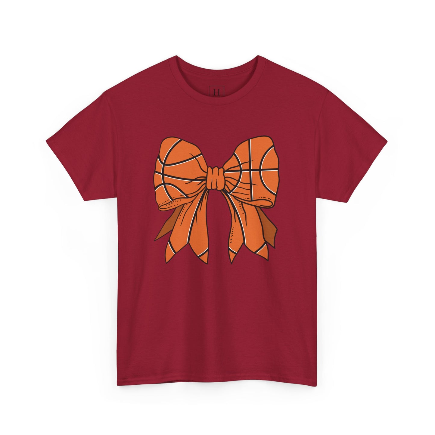 Basketball Sport Bow Tee - Unisex Heavy Cotton