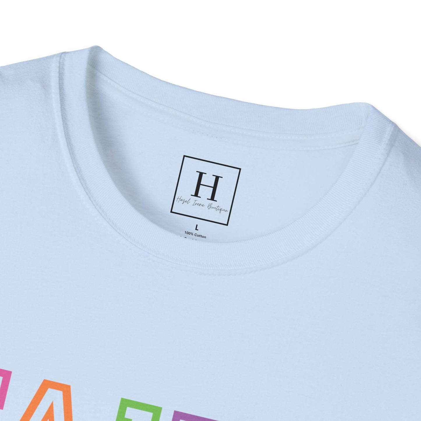 Bright Rainbow Color Faith Christian T-shirt