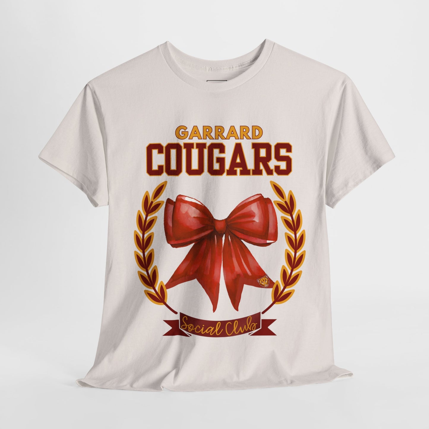 GMS Garrard Middle School Cougars Social Club T-Shirt (Front Only)