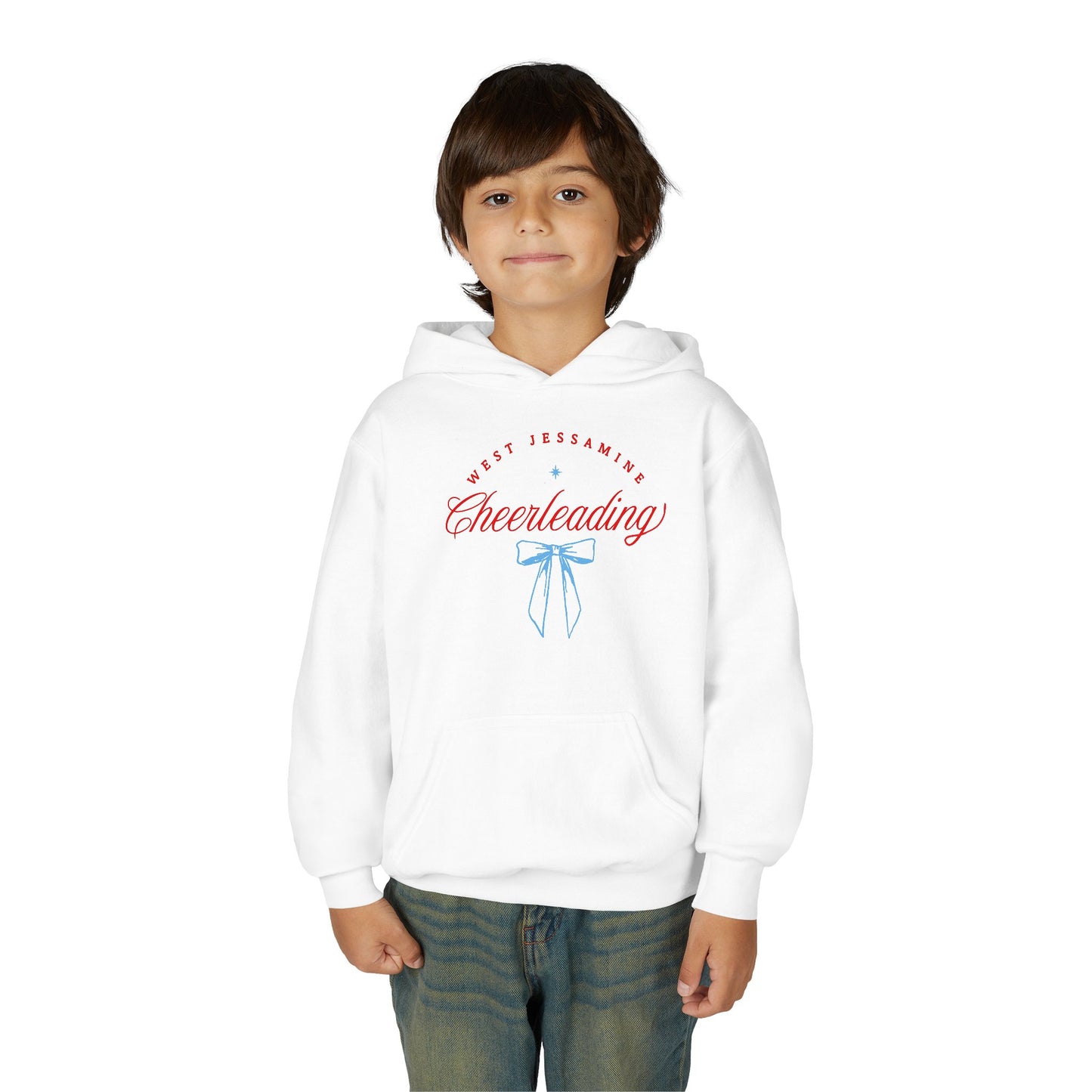 Youth Hoodie -- Cheerleading Bows Unisex Tee - West Jessamine Coquette Design
