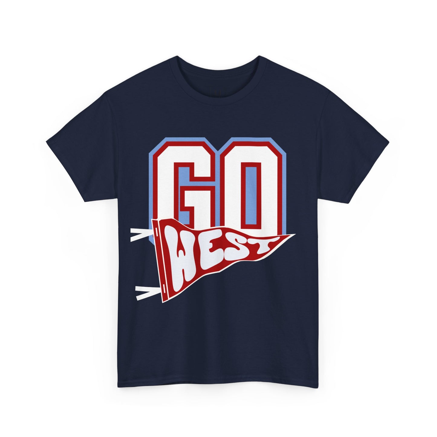 GO WEST Pennant Flag - Unisex