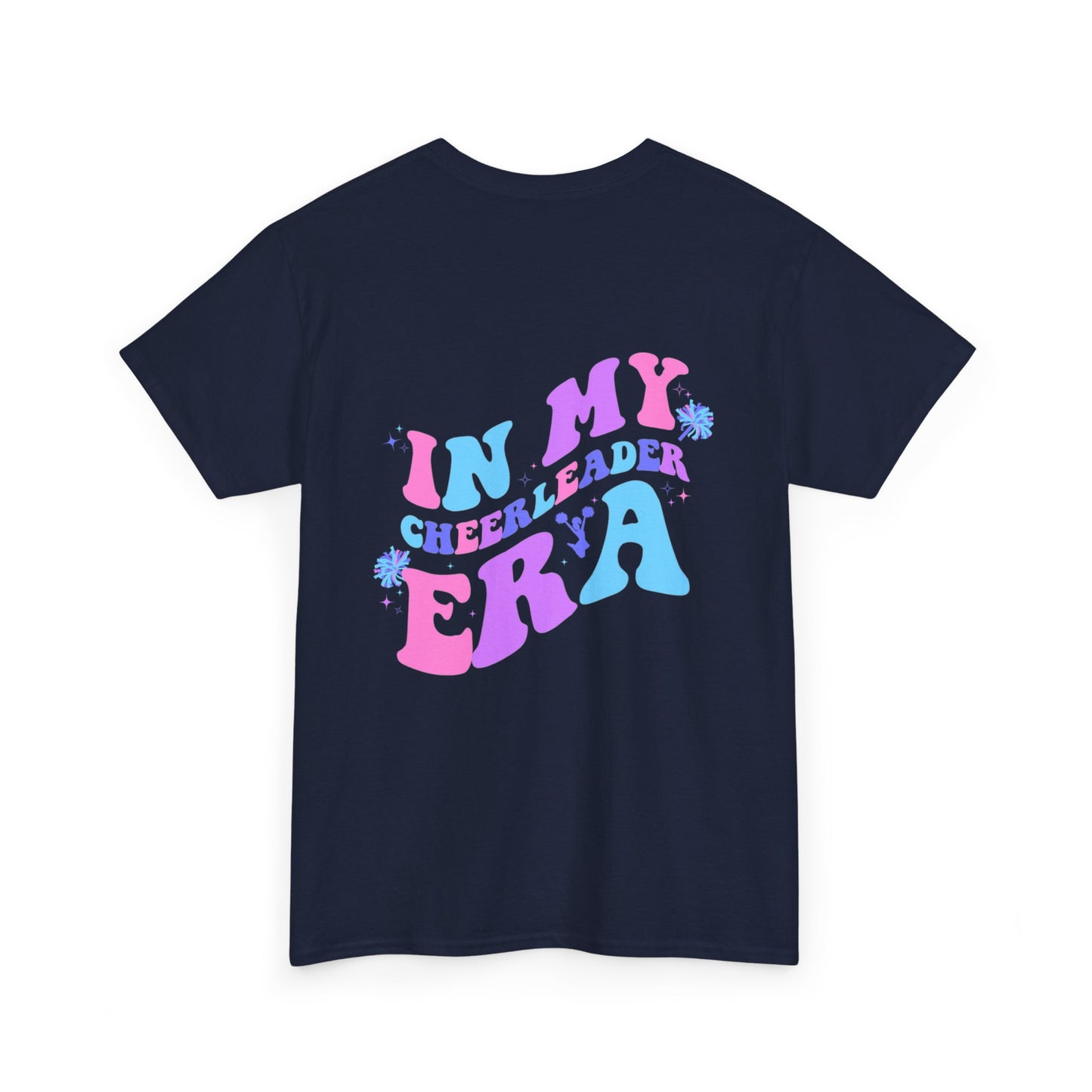 in my cheerleading era front and back cheer adult t-shirt