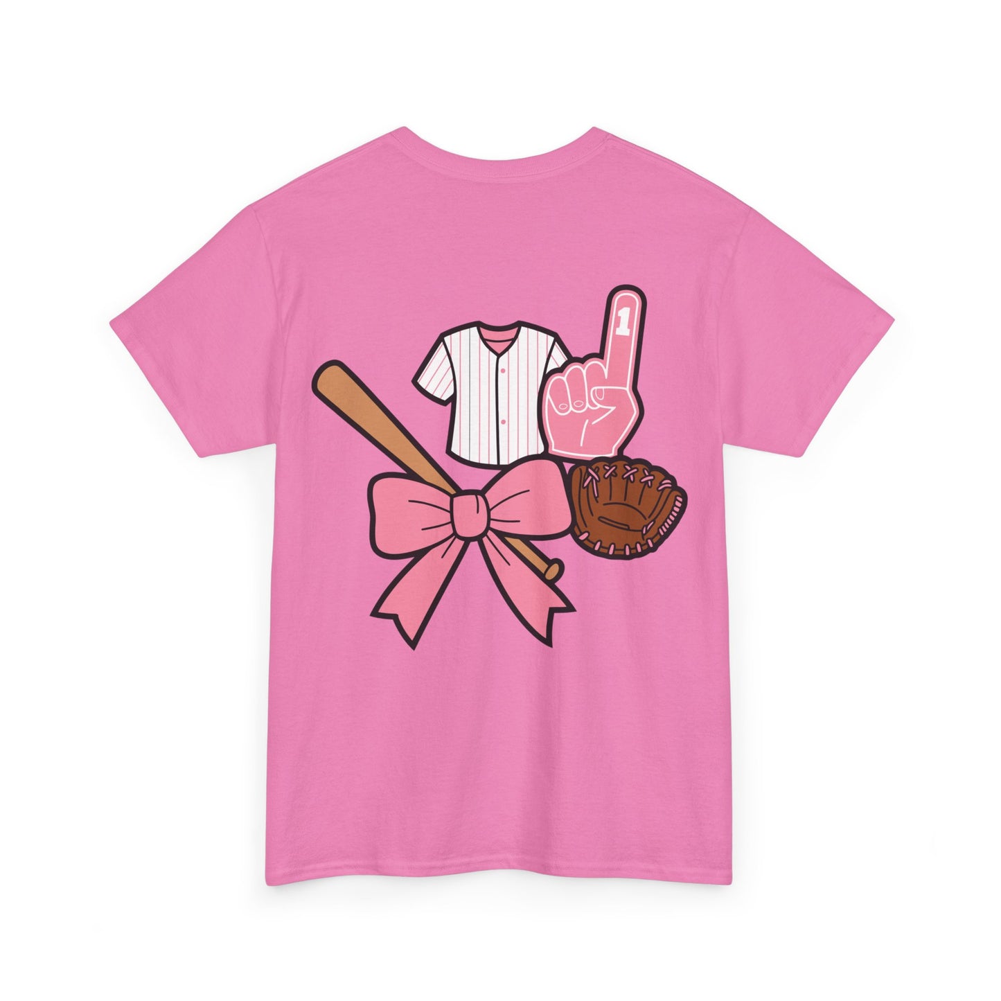 Softball/Baseball Sport Tee (Front & Back) - Unisex Heavy Cotton