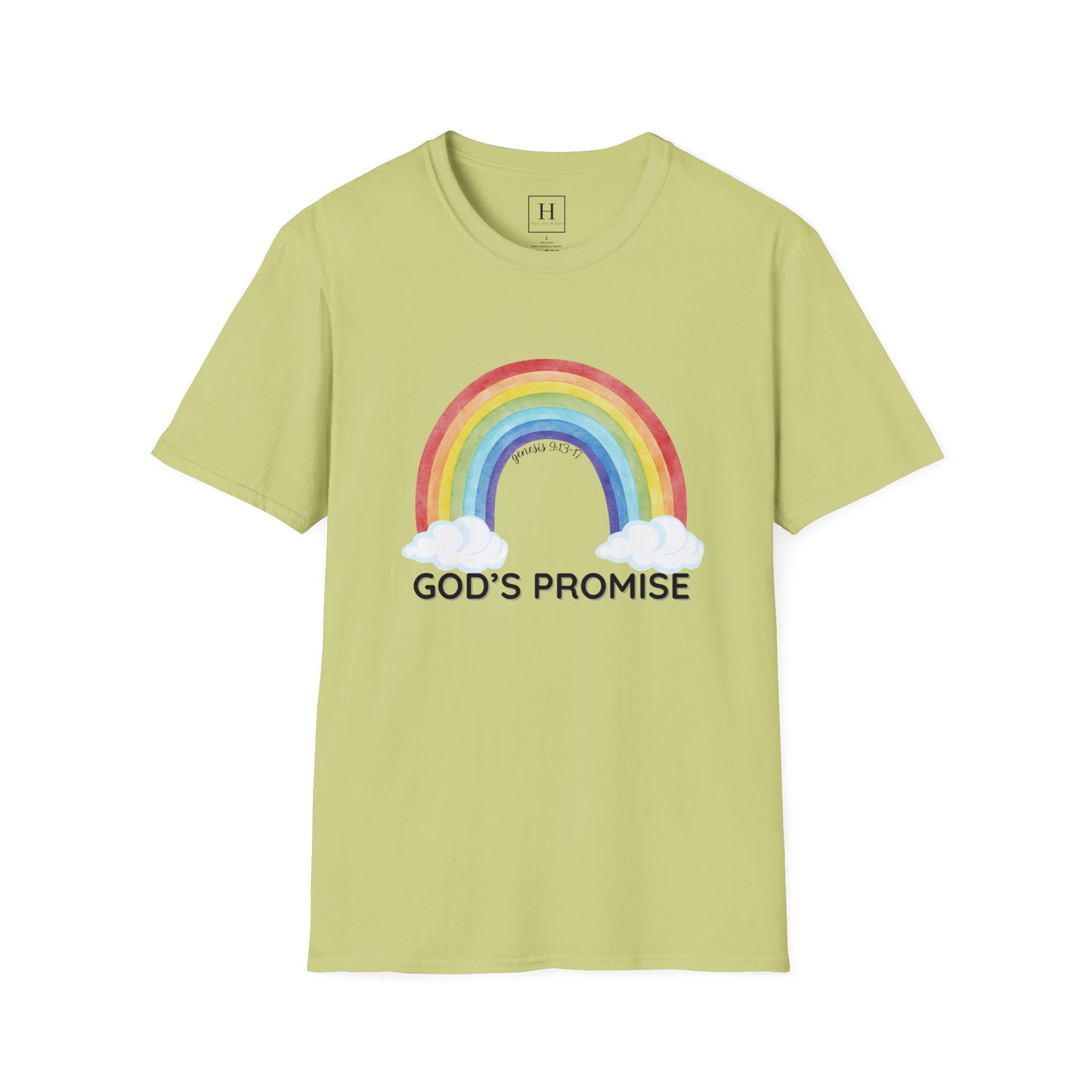 Rainbow God's Promise Genesis 13 Christian T-shirt