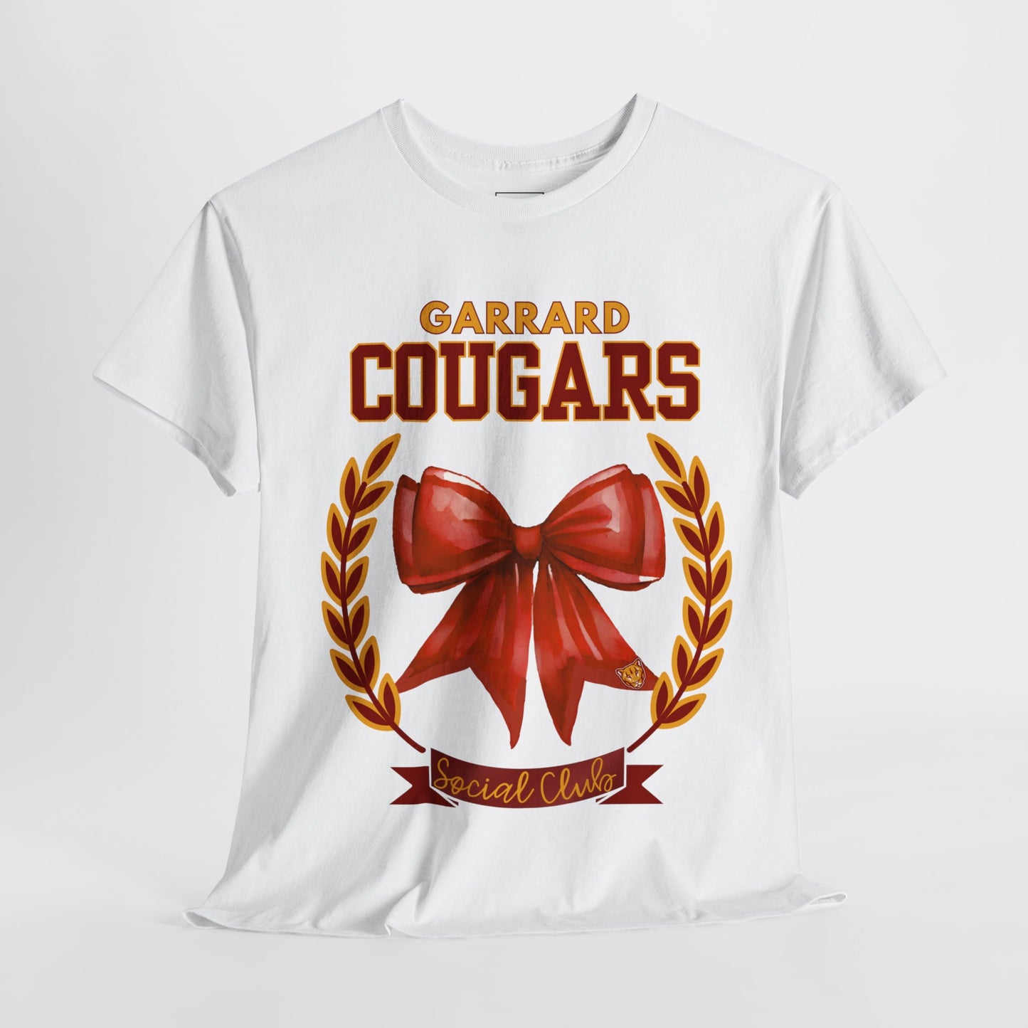 GMS Garrard Middle School Cougars Social Club T-Shirt (Front Only)