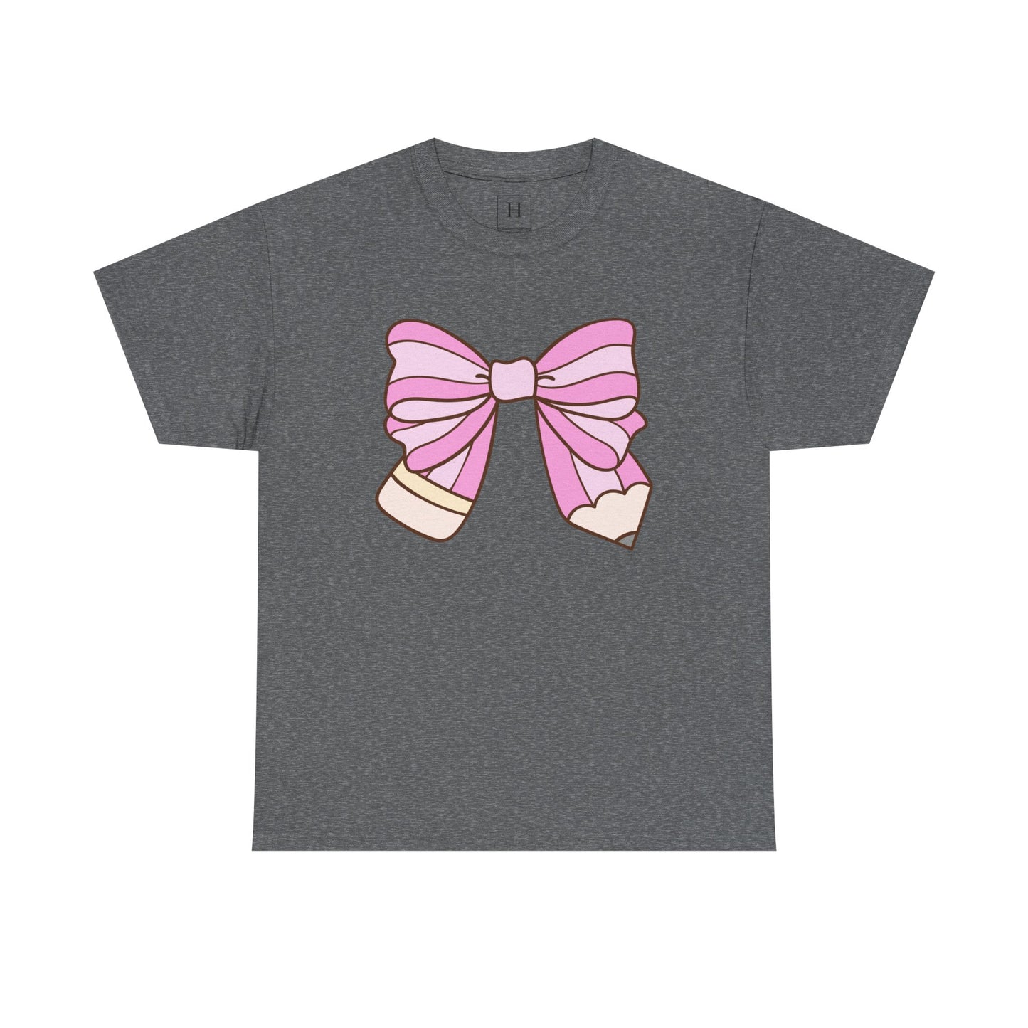 Teacher Pencil Bow Tee