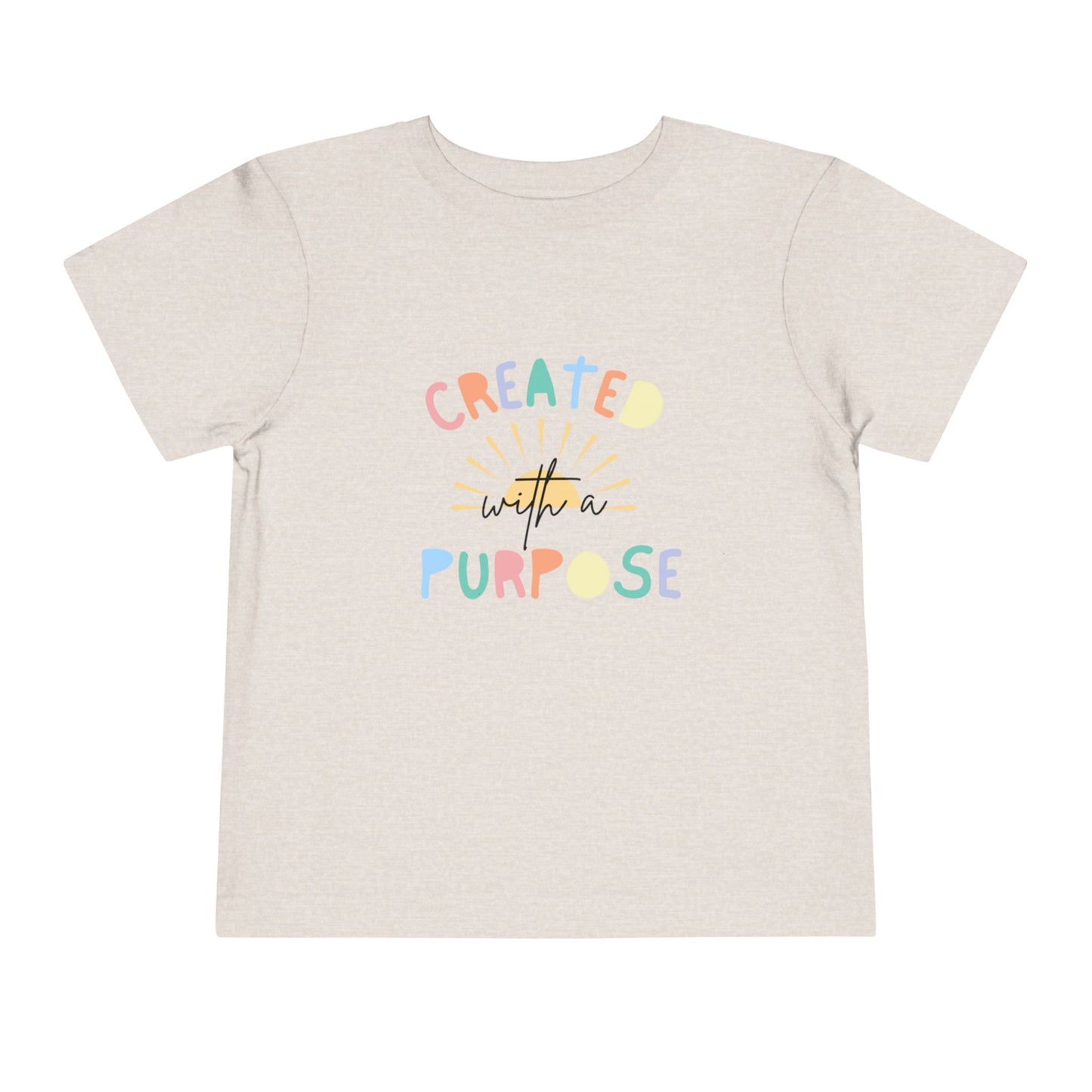 Toddler Created With A Purpose Christian Heavy Cotton Tee