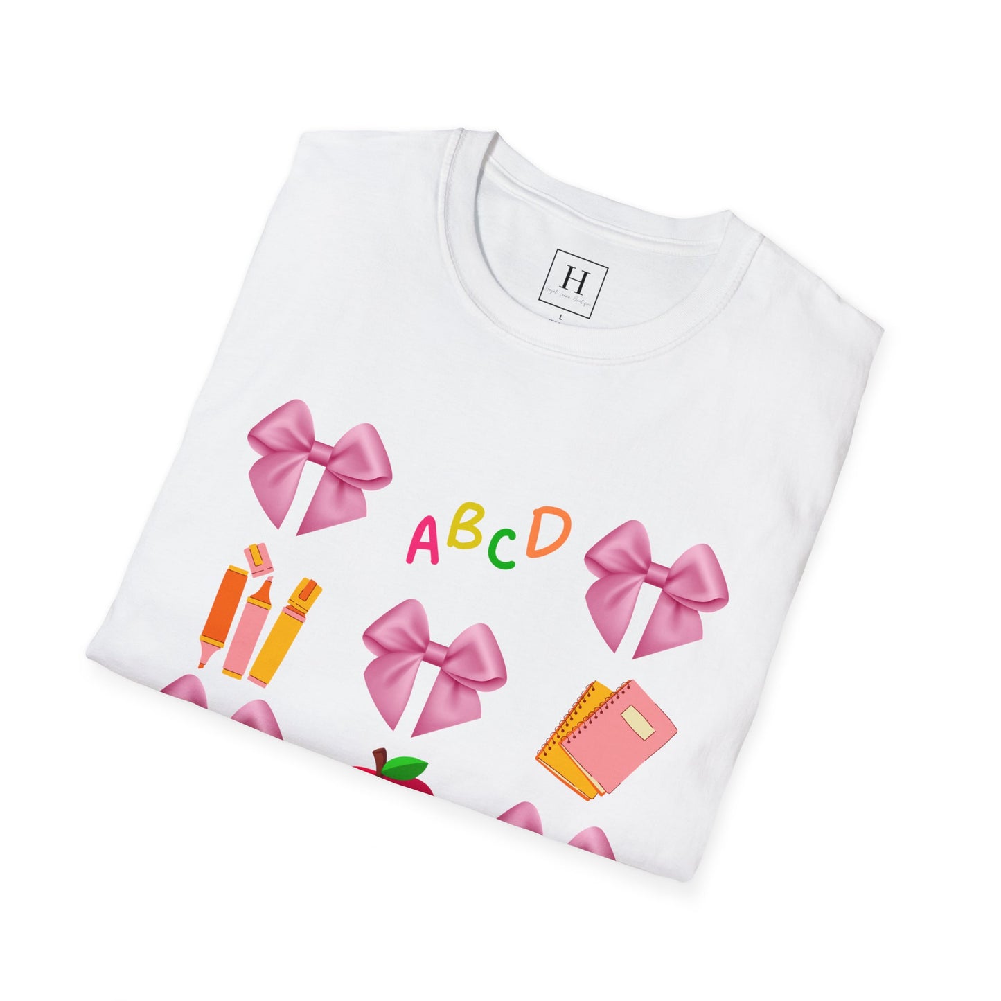 Teachers Life Bow T-Shirt (Front Only)