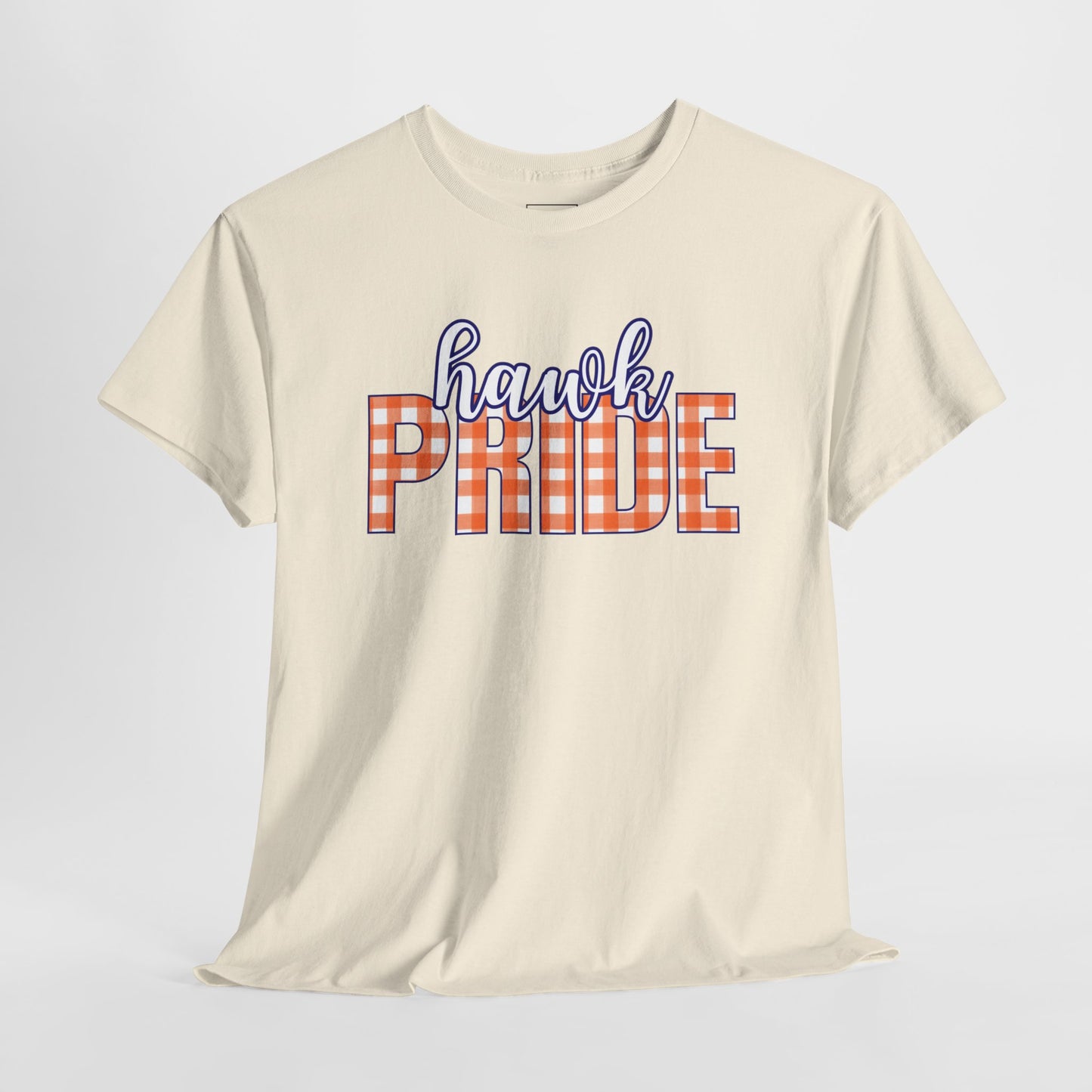 Hawk Orange Plaid Pride T-Shirt