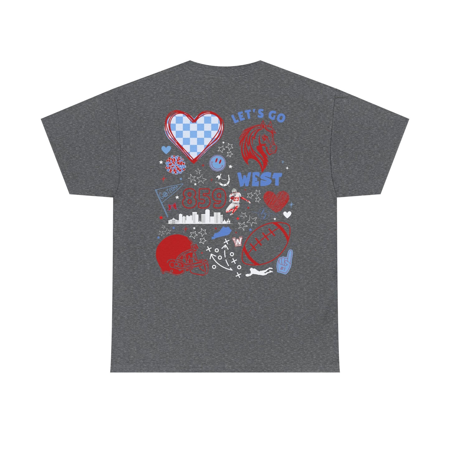 West Jessamine Go Colts Football (Front & Back) - Unisex Shirt