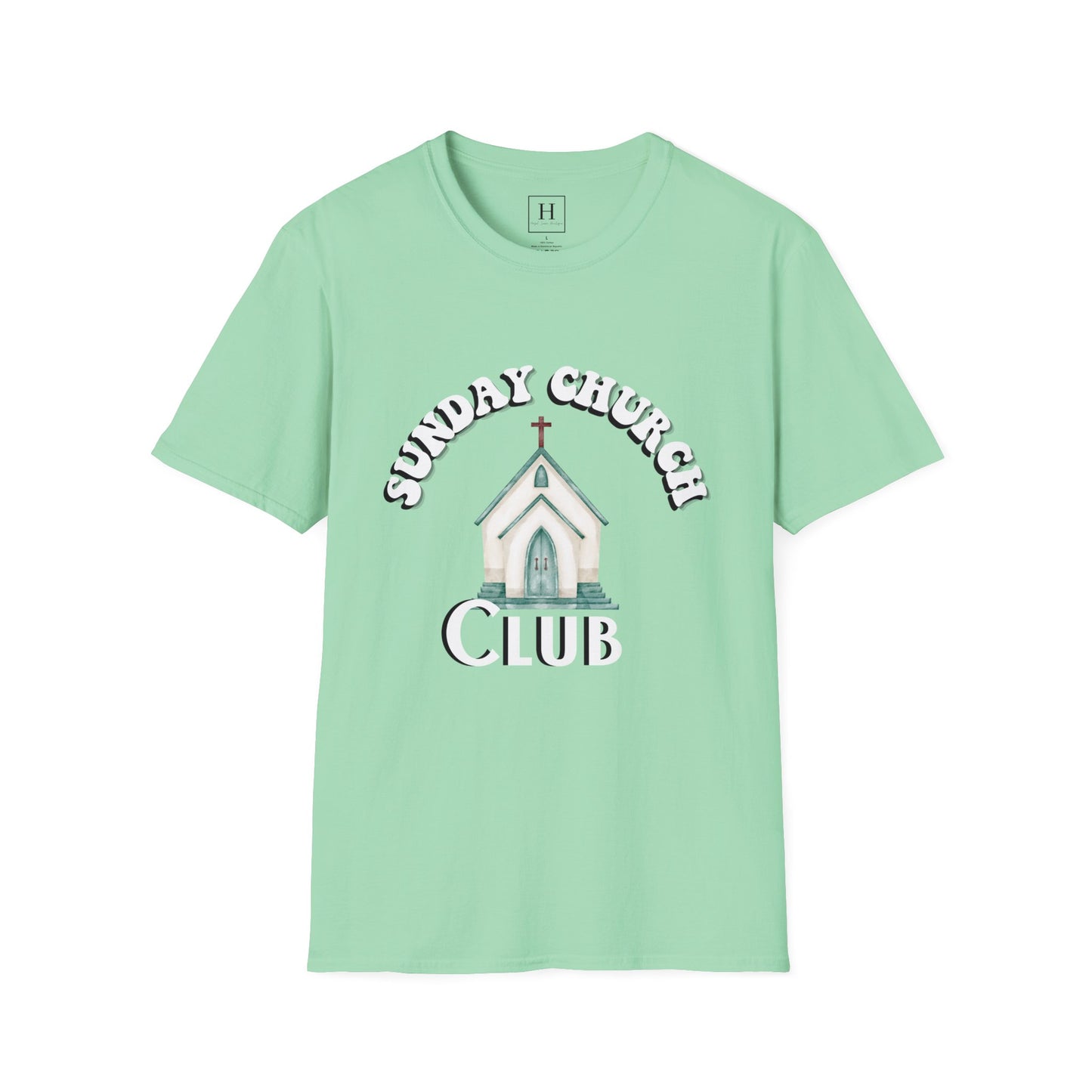 Sunday Church Club Christian T-shirt
