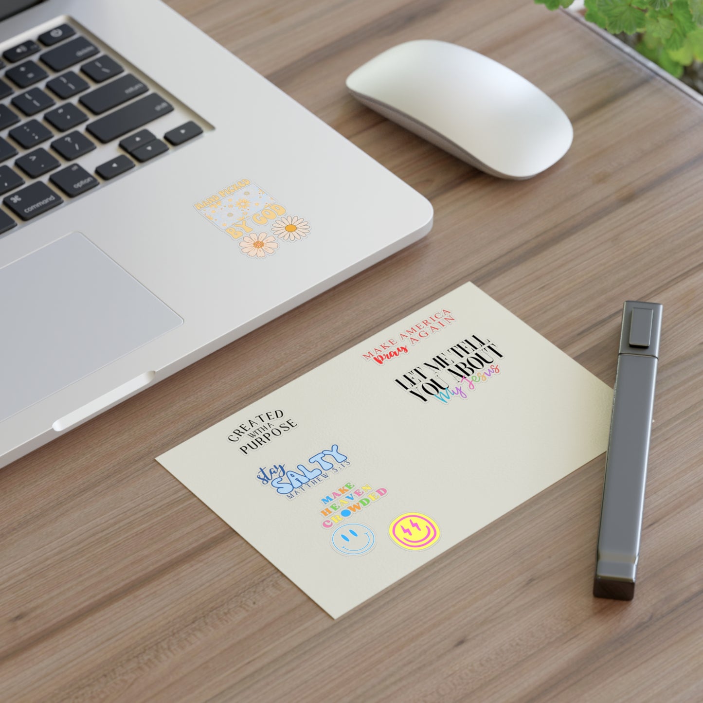 Christian Christian Sticker Sheets (Smiles, Flowers, and Quotes)