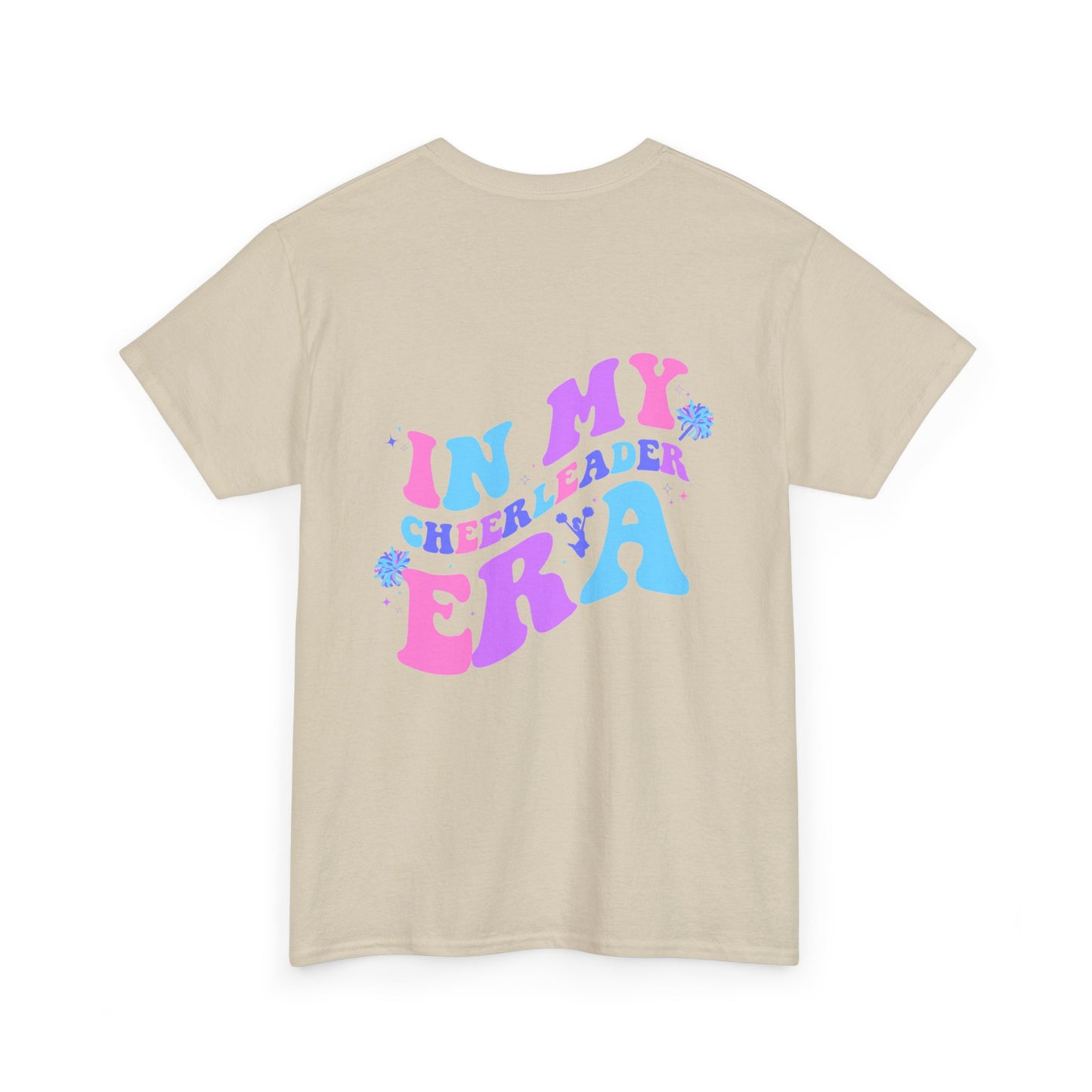 in my cheerleading era front and back cheer adult t-shirt
