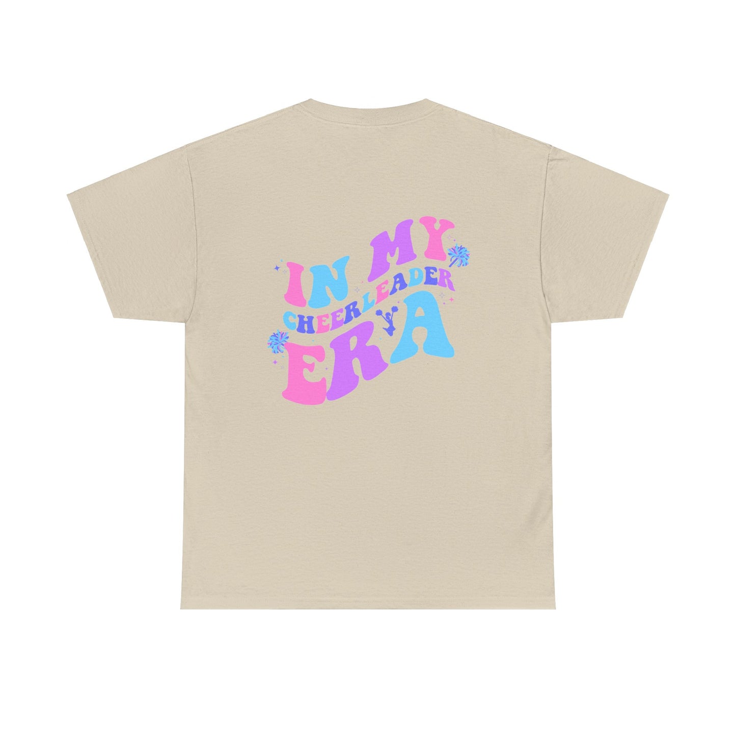 in my cheerleading era front and back cheer adult t-shirt