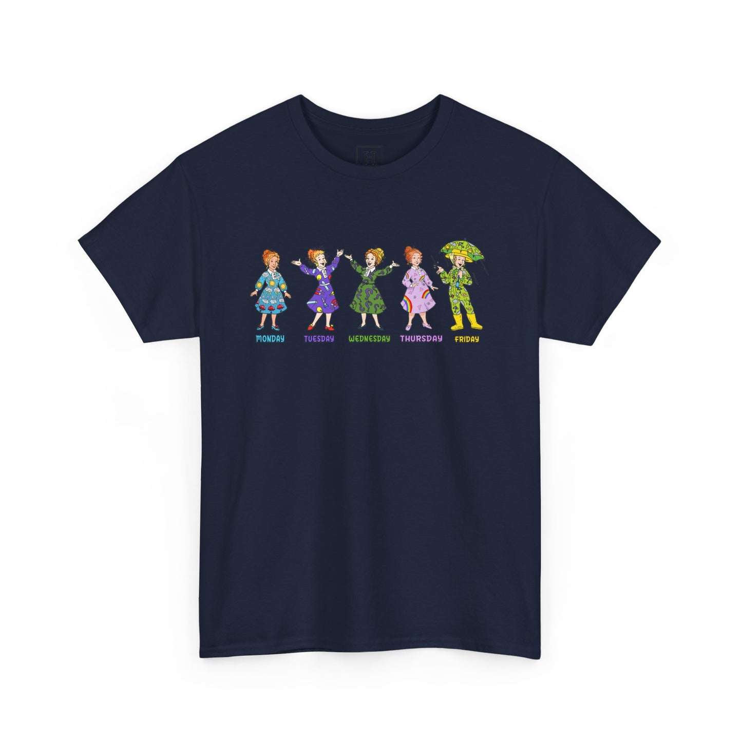 Monday-Friday Ms. Frizzle Teacher T-Shirt