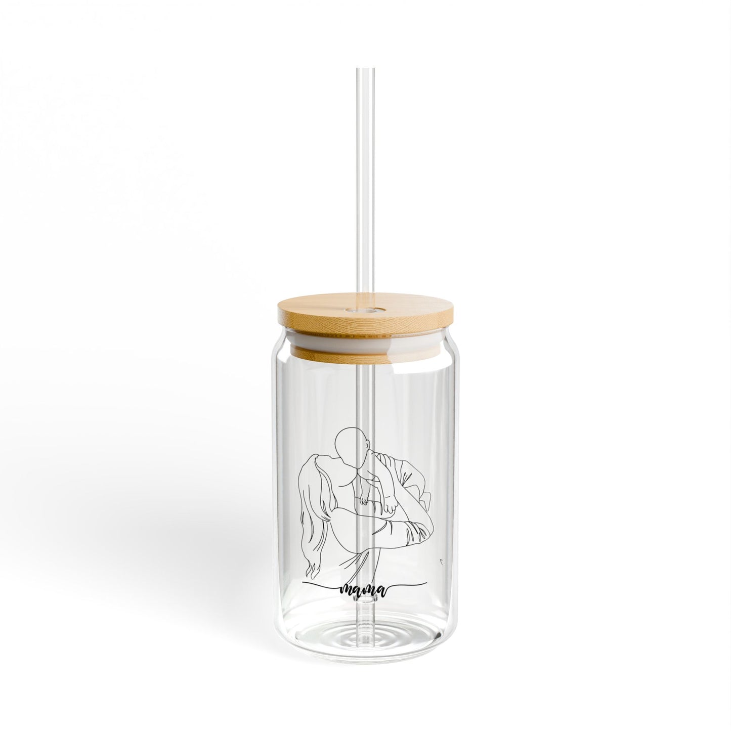 Mama mothers day Sipper Glass, 16oz