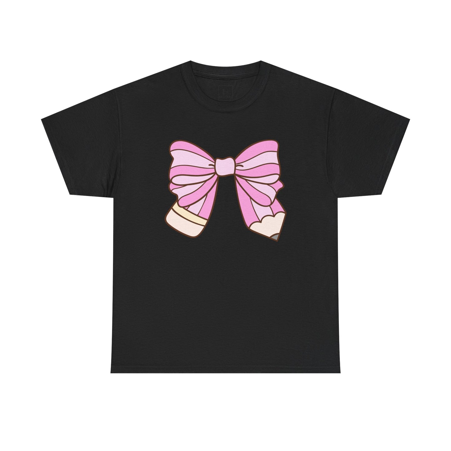 Teacher Pencil Bow Tee