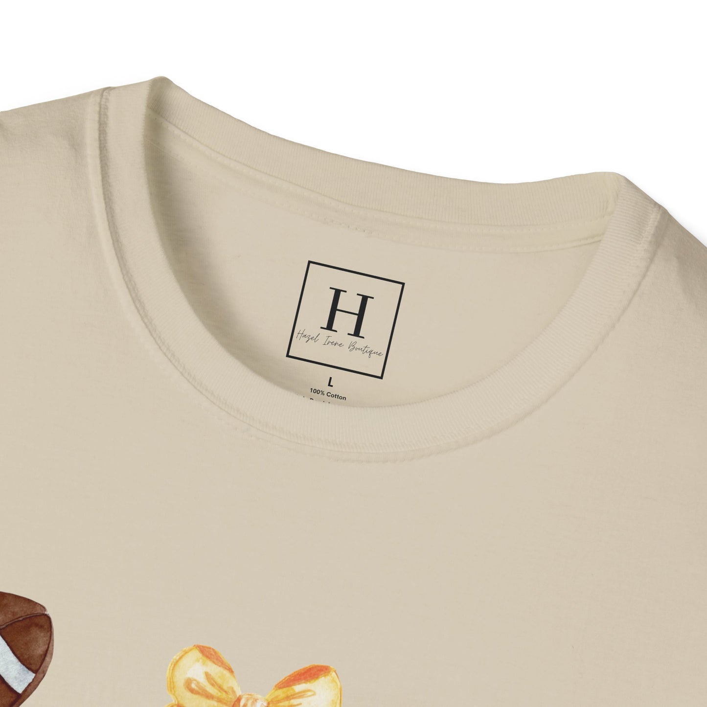Bows & Football T-Shirt (Front Only)