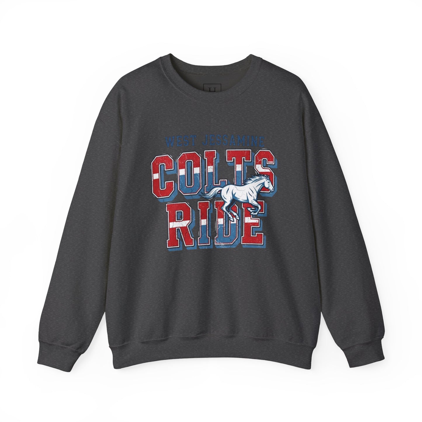 Crewneck Sweatshirt - West Jess RIDE COLTS Sweater