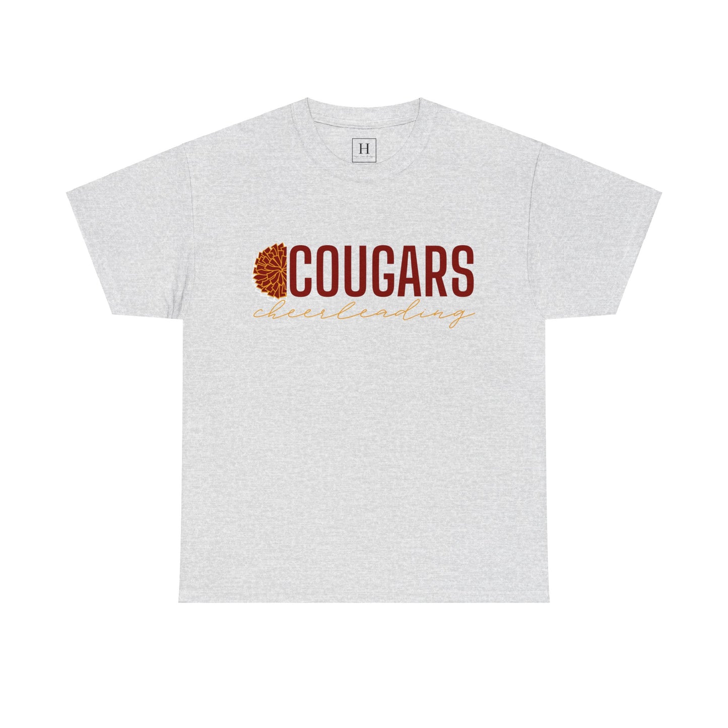 Cougars Cheerleading T-Shirt (Front Only)