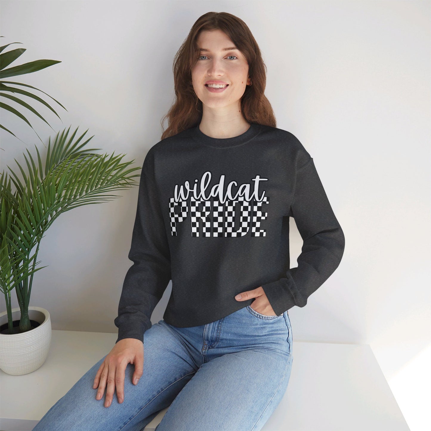 Wildcat Pride Retro Checker Sweater