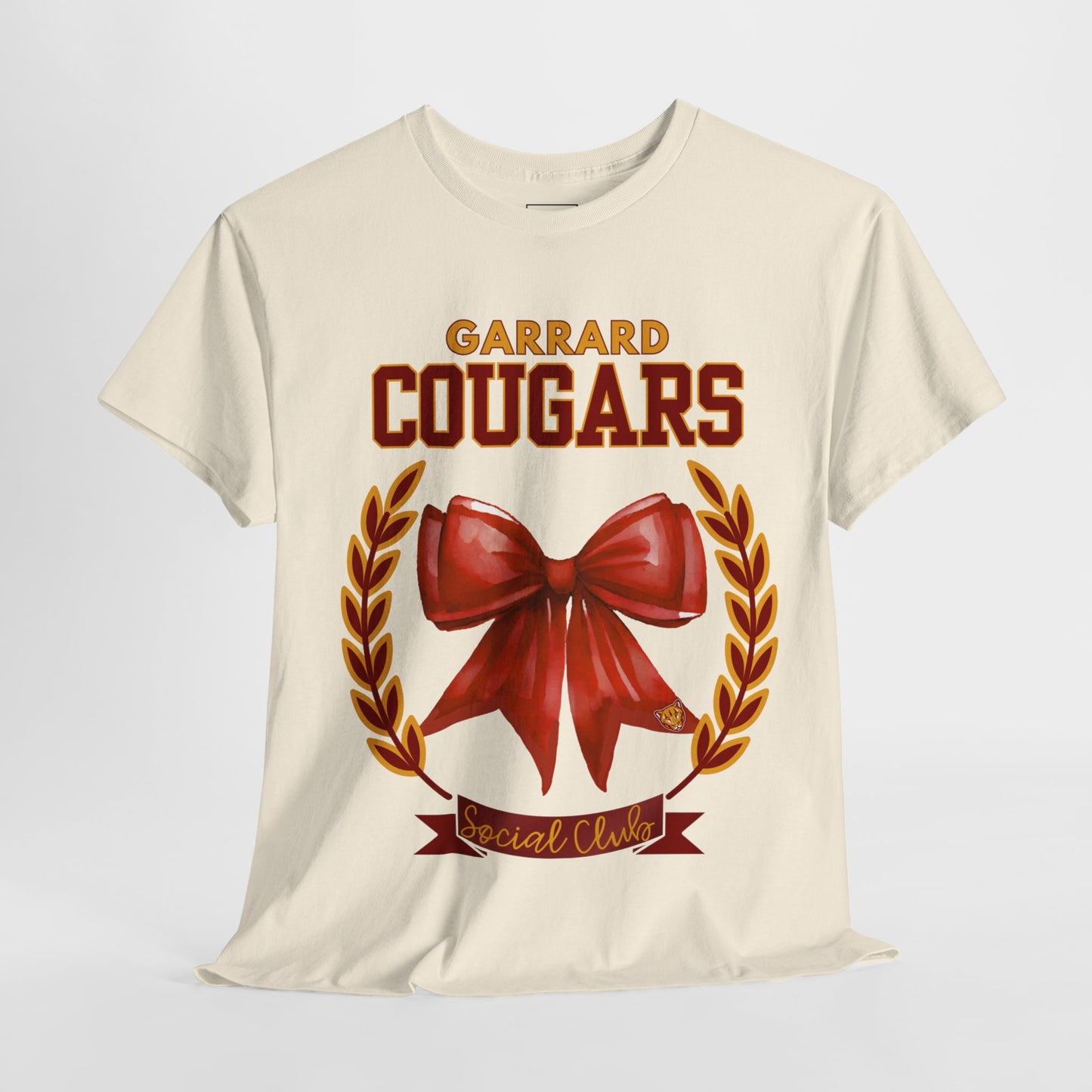 GMS Garrard Middle School Cougars Social Club T-Shirt (Front Only)