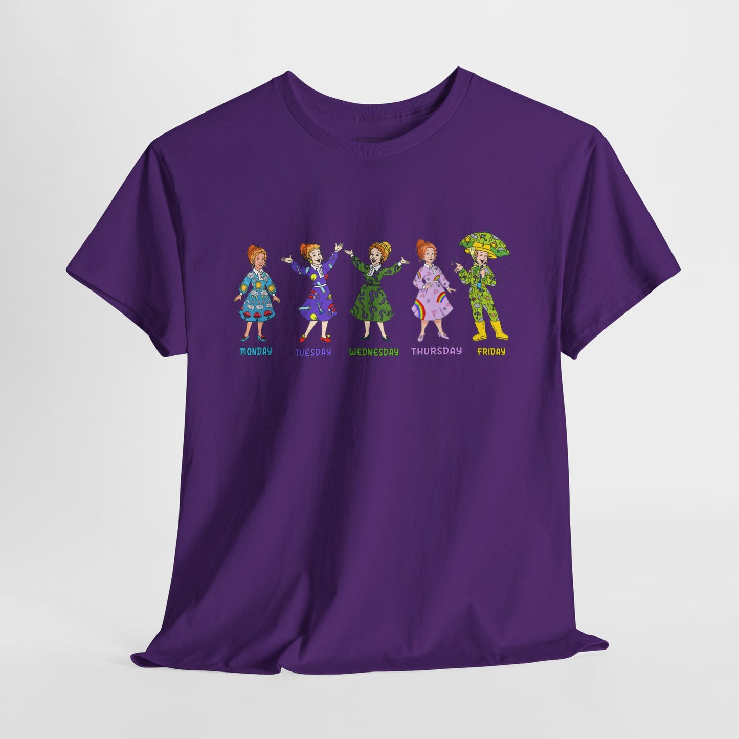 Monday-Friday Ms. Frizzle Teacher T-Shirt