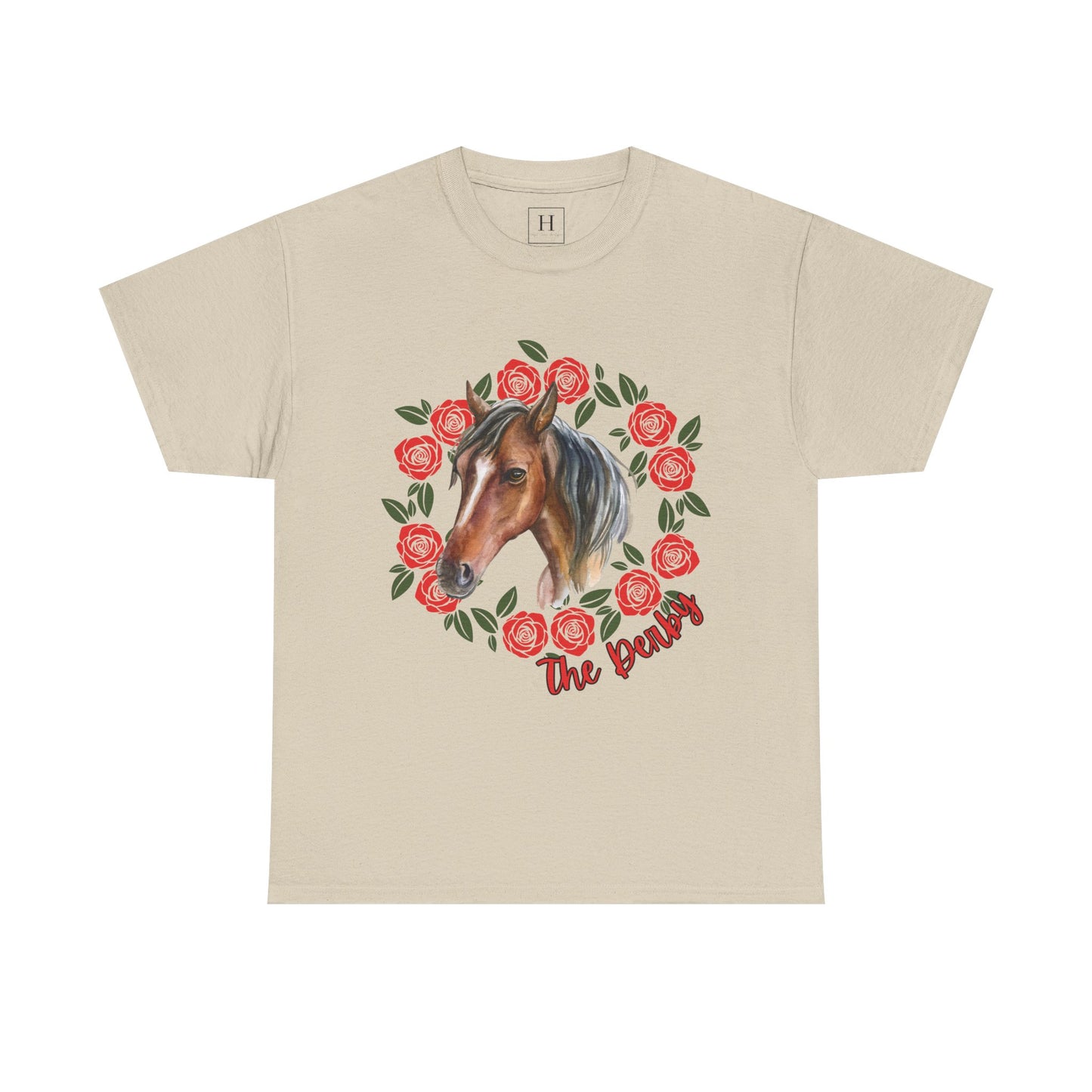 The Derby Horse & Rose Tee