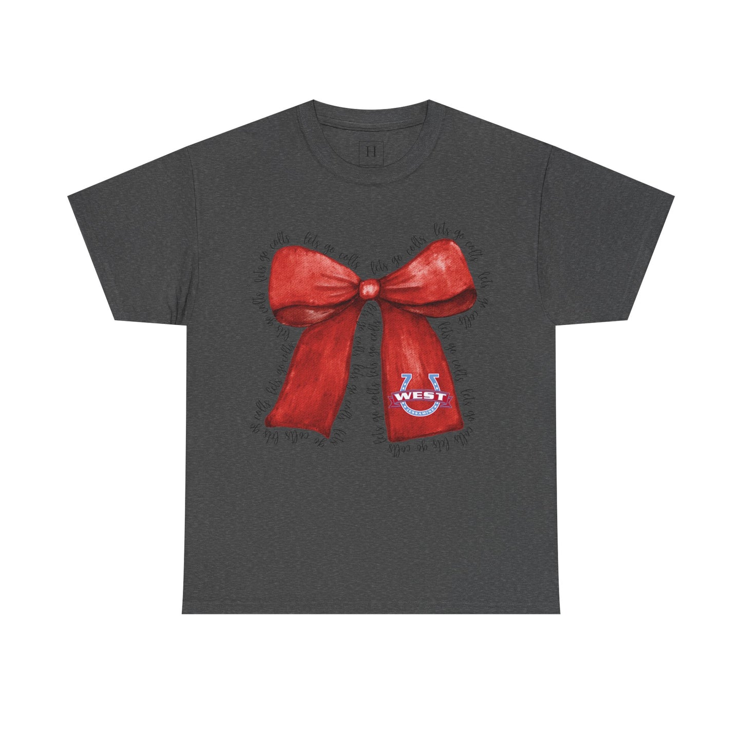 Let's Go Colts Bow - West Horseshoe Logo Unisex T-Shirt