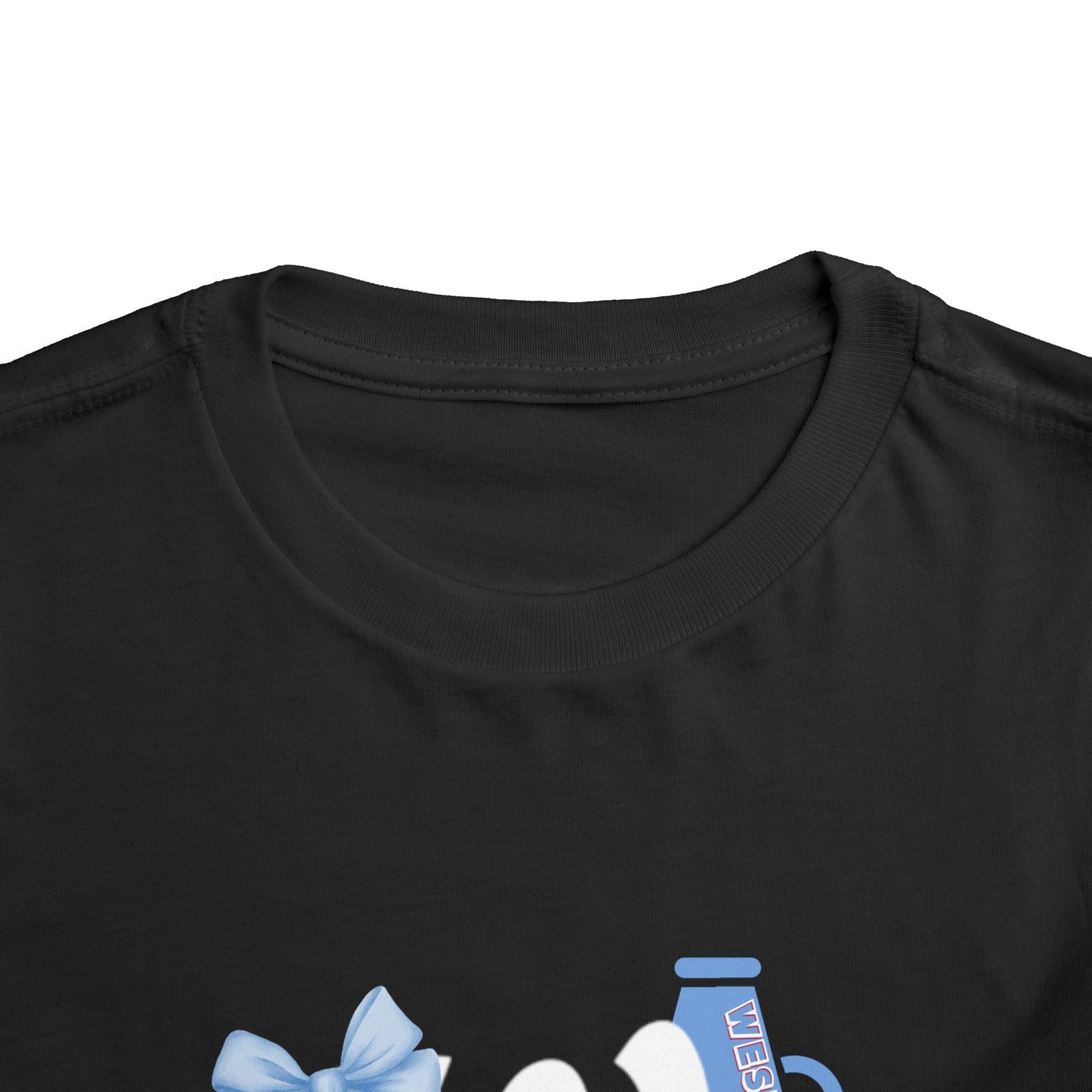 Toddler; West Jessamine Coquette W Logo with Bow; Let's Go Colts - Unisex T-shirt