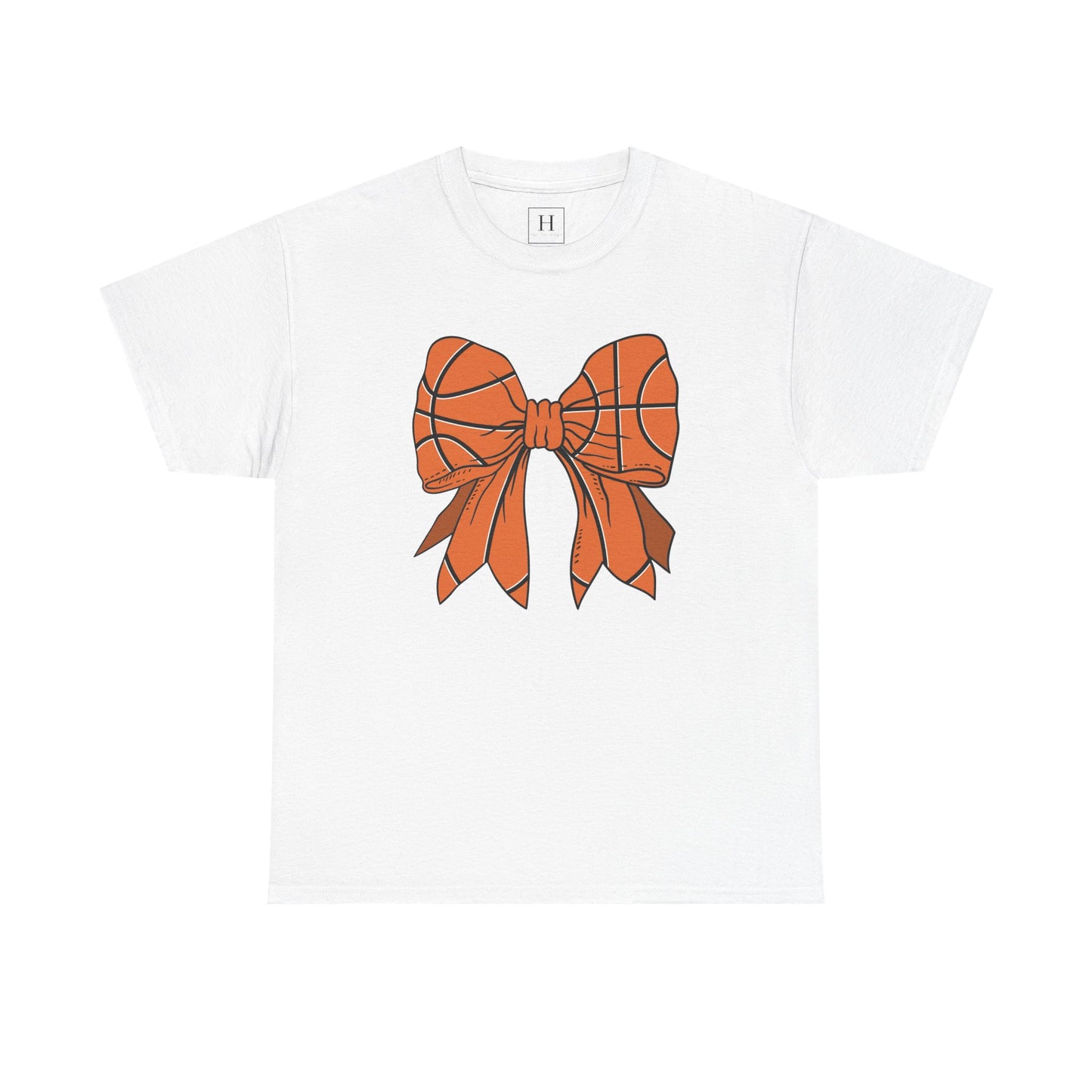 Basketball Sport Bow Tee - Unisex Heavy Cotton