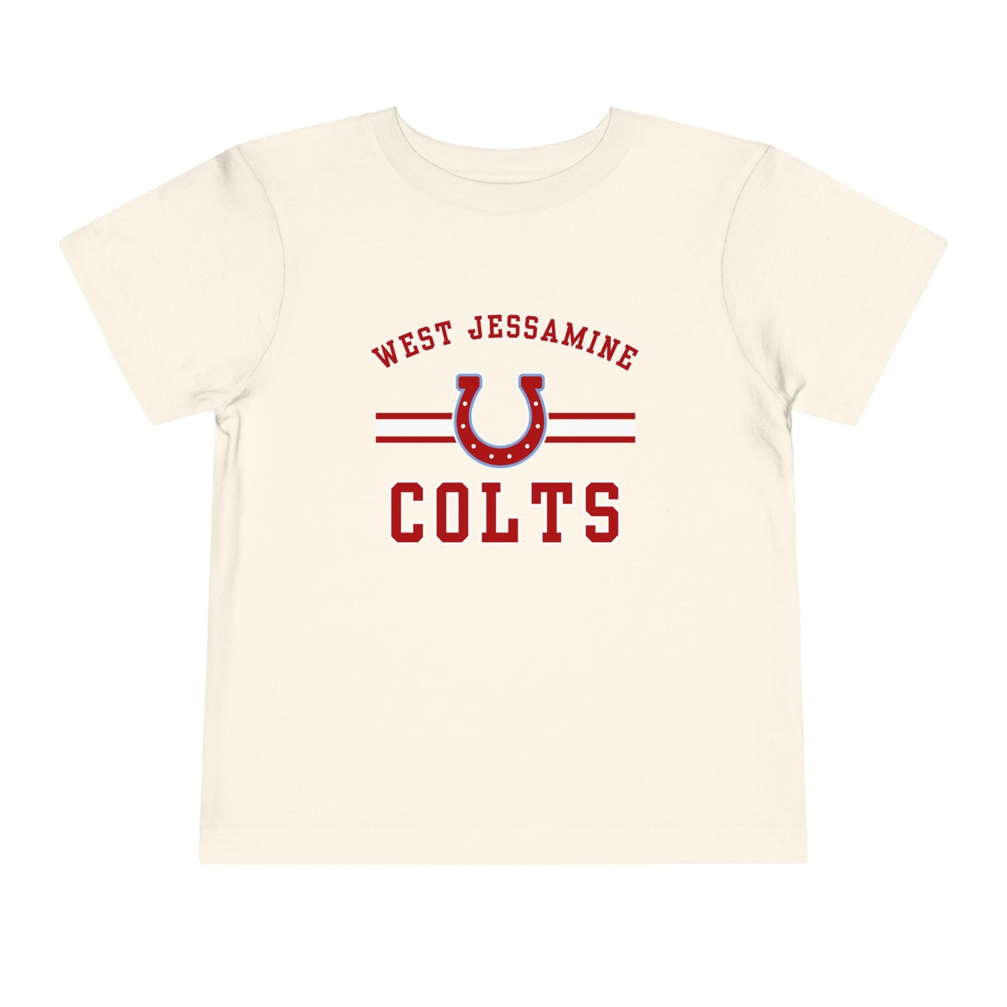 Toddler; West Jessamine Colts with Horseshoe- Unisex T-shirt