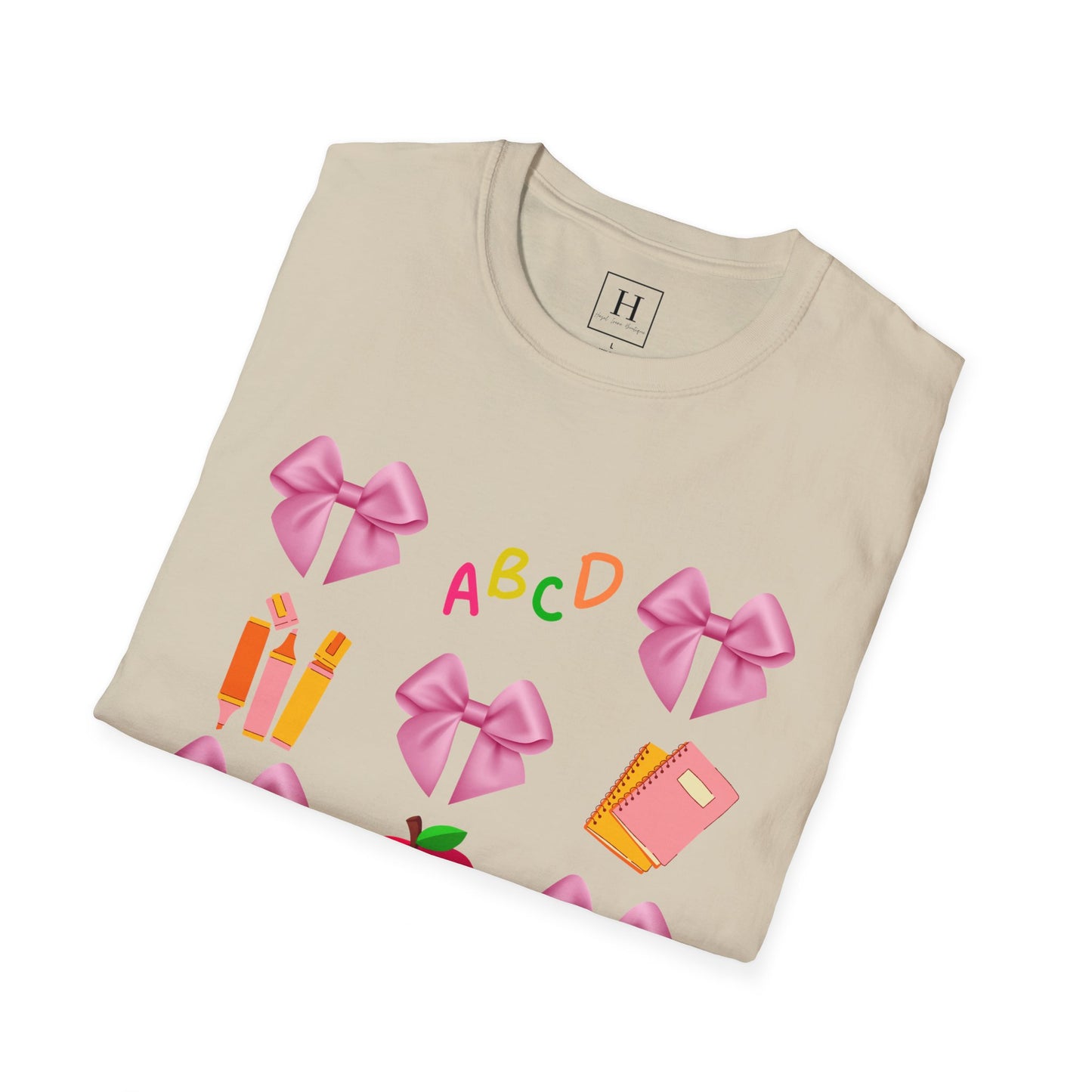 Teachers Life Bow T-Shirt (Front Only)