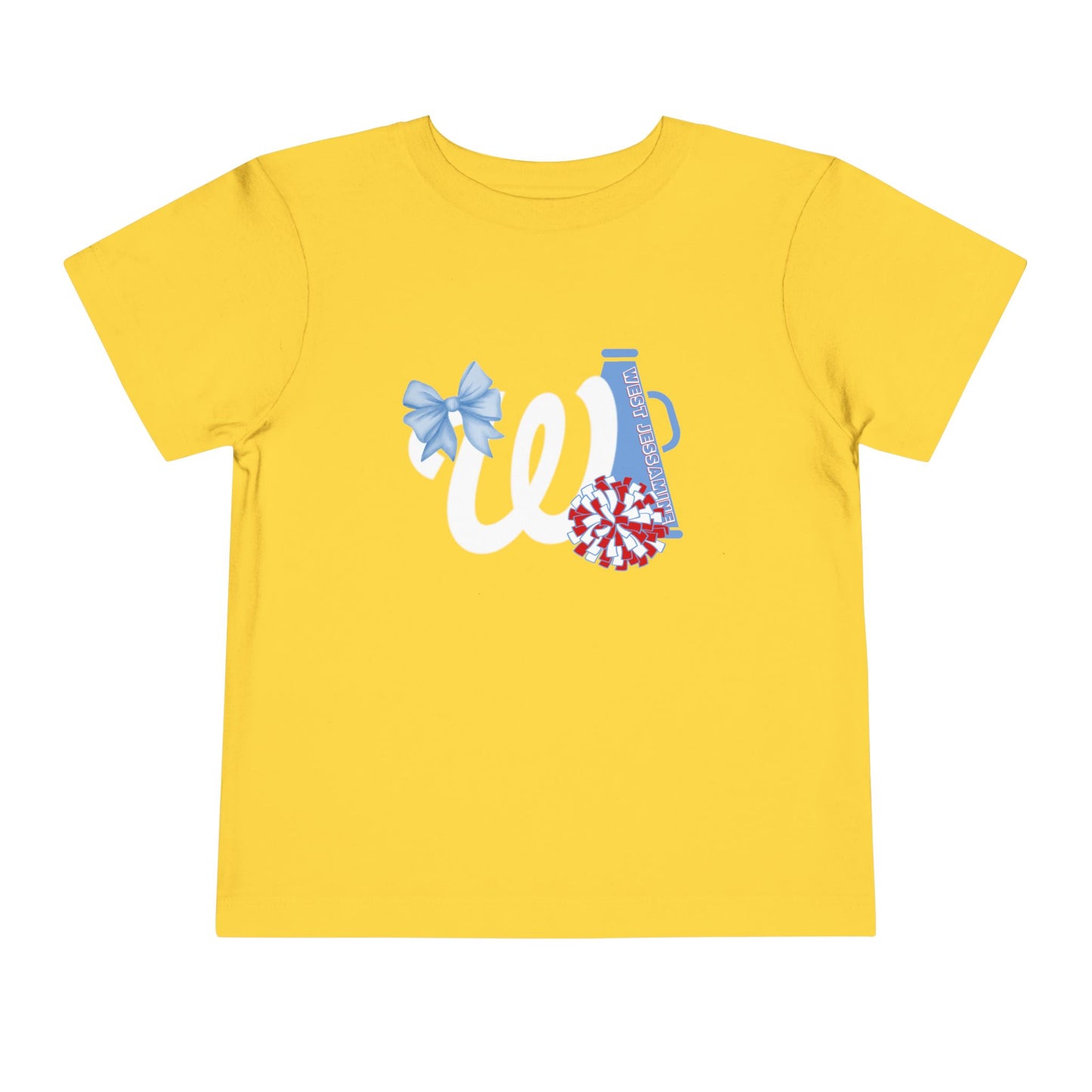 Toddler; West Jessamine Coquette W Logo with Bow; Let's Go Colts - Unisex T-shirt