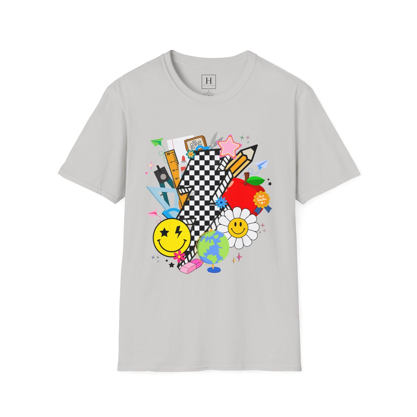 Retro Teacher T-Shirt (Front Only)