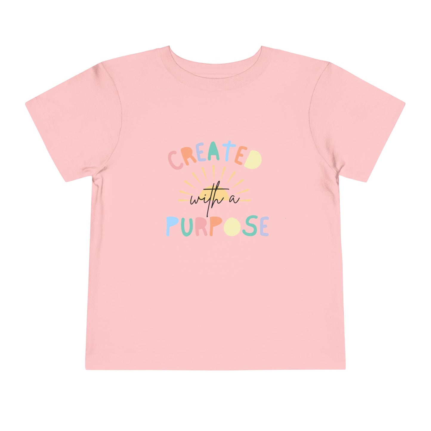 Toddler Created With A Purpose Christian Heavy Cotton Tee
