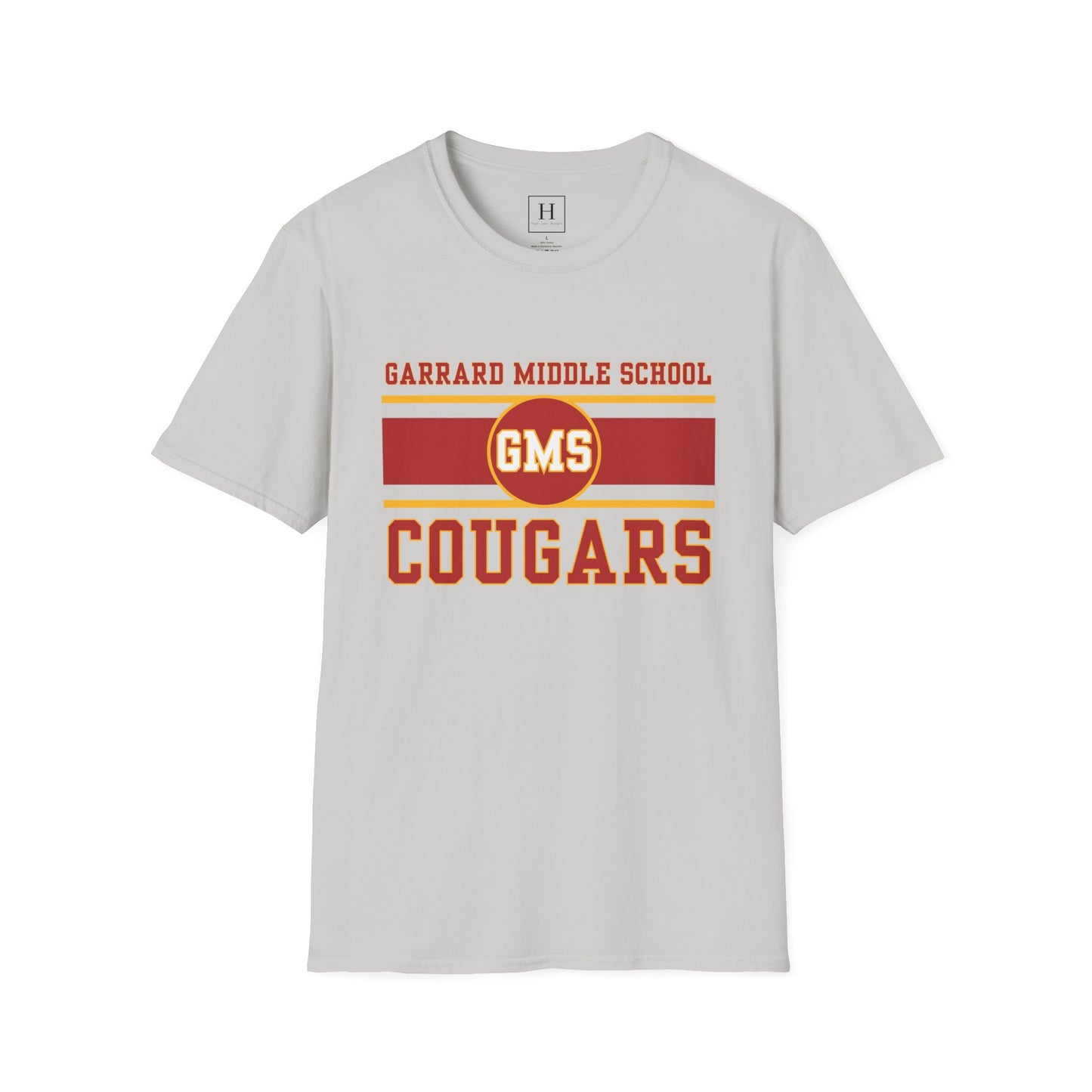 GMS Garrard Middle School Cougars T-Shirt (Front Only)