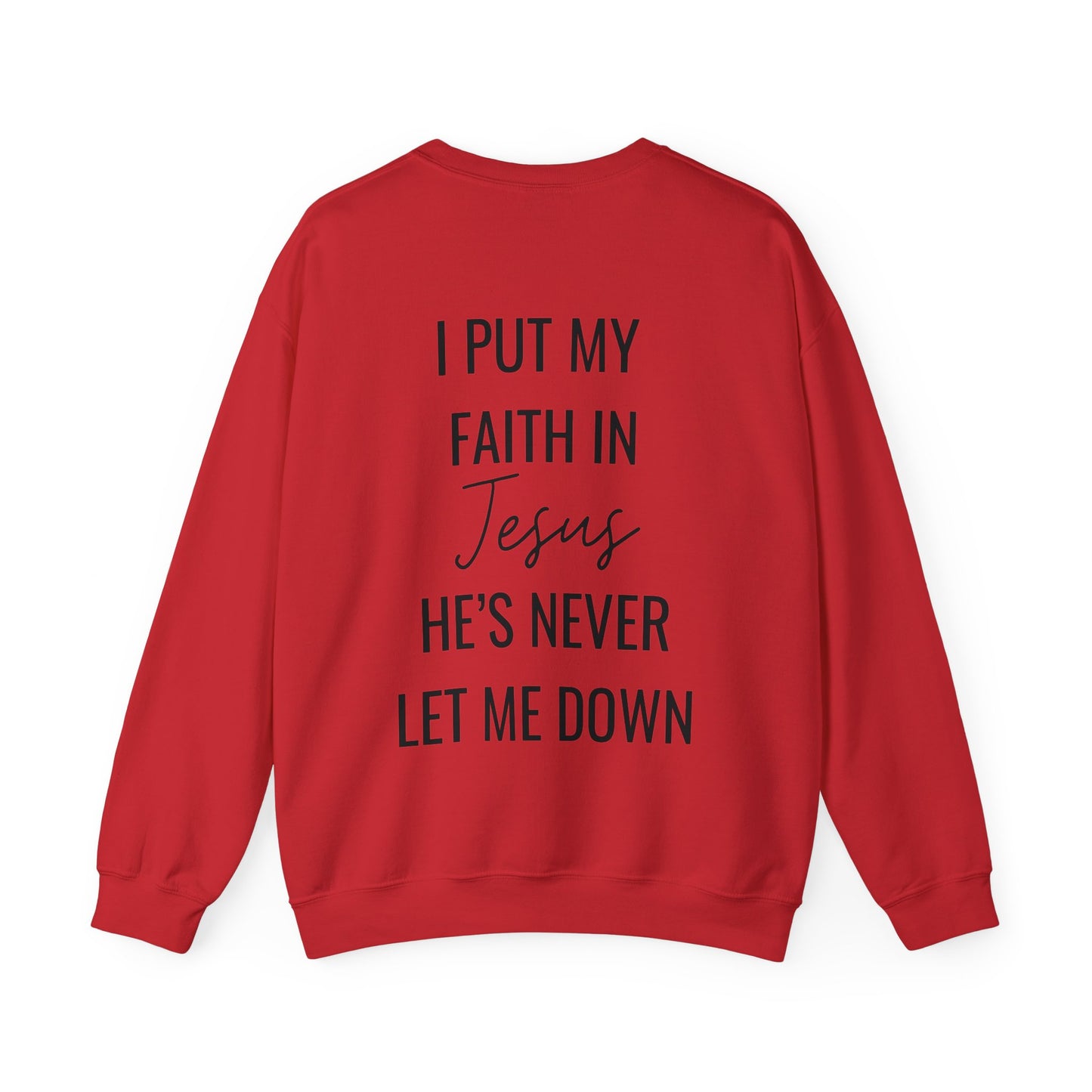 Fearless, Faith In Jesus Christian Sweater (Front and Back)